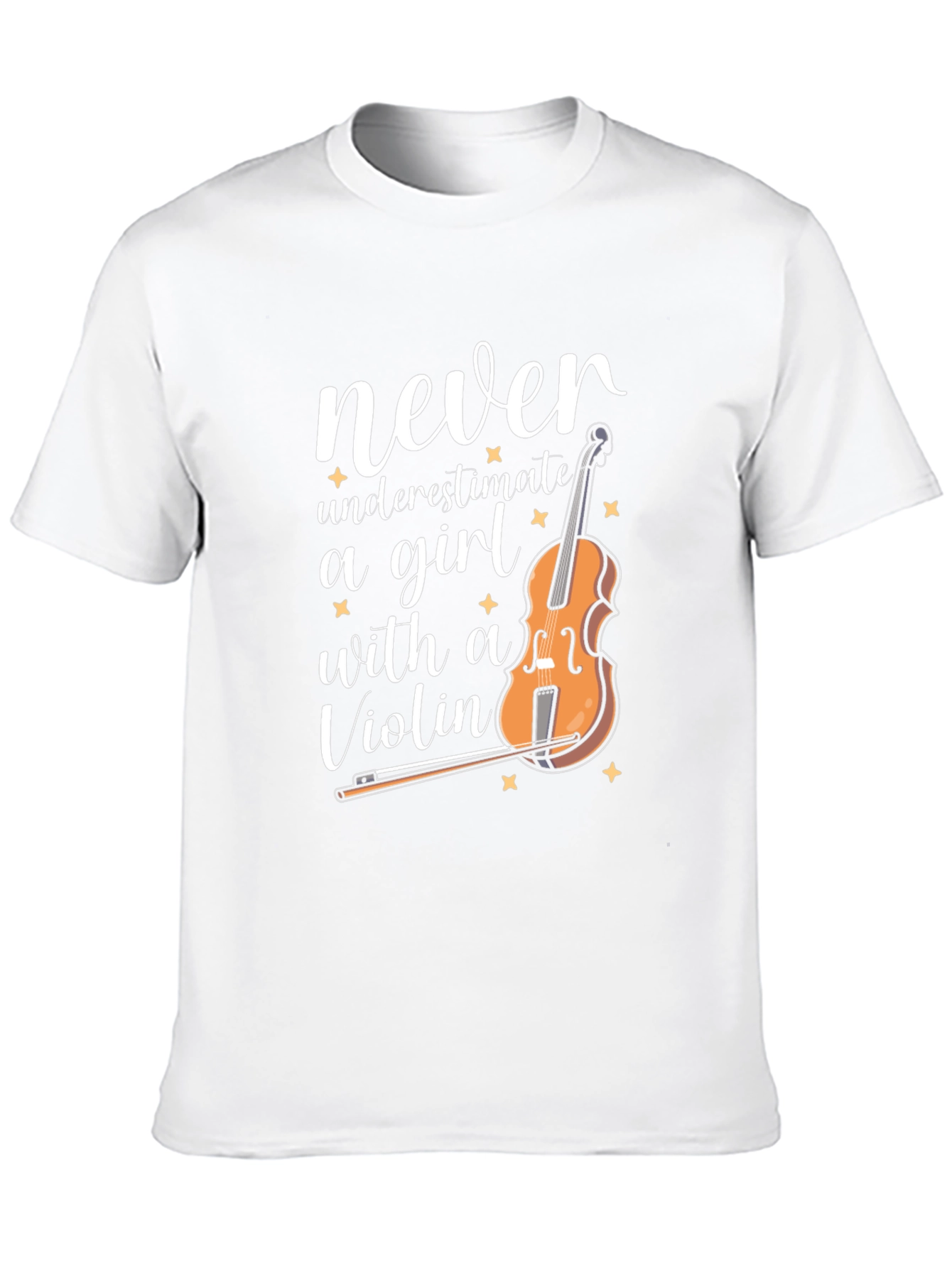 Never Underestimate a Girl with a Violin T-Shirt