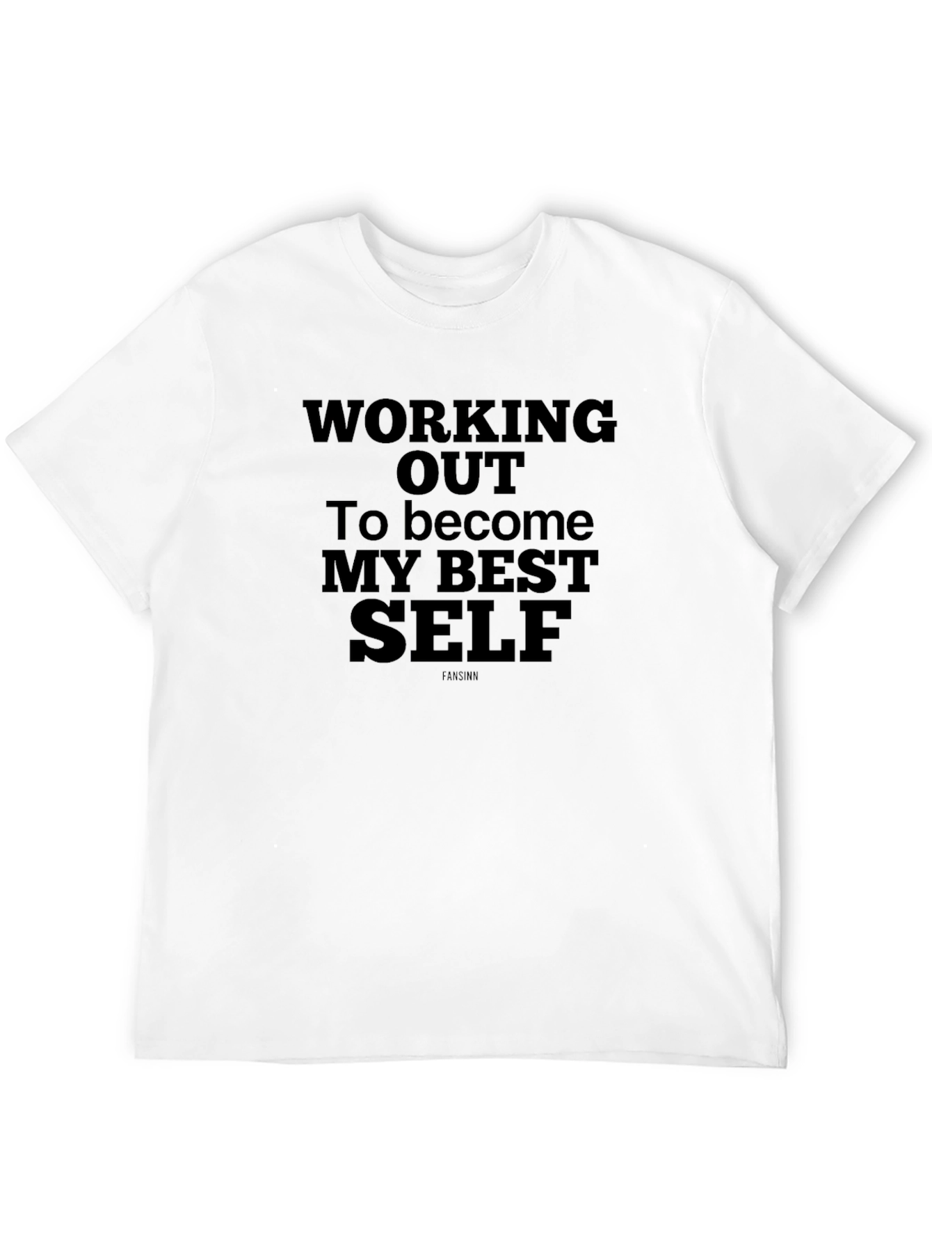Motivational Workout Graphic Tee - Black
