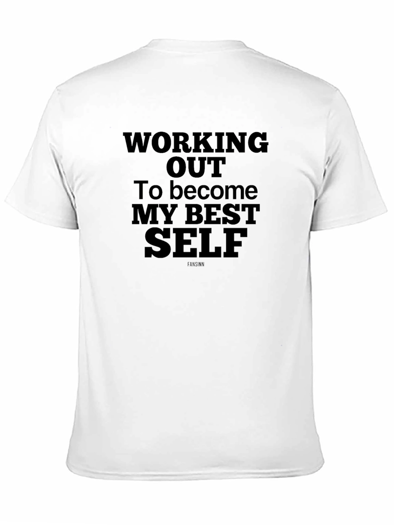 Motivational Workout Graphic Tee - Black
