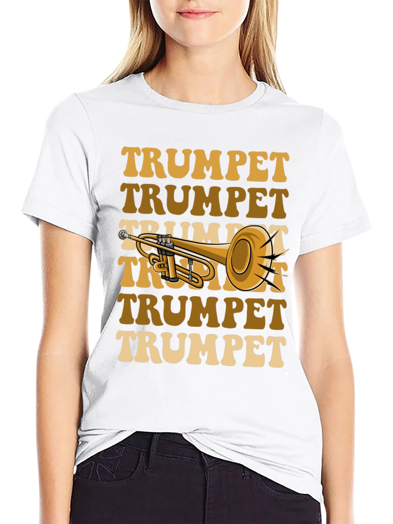 Retro Trumpet T-Shirt - Musical Instrument Tee