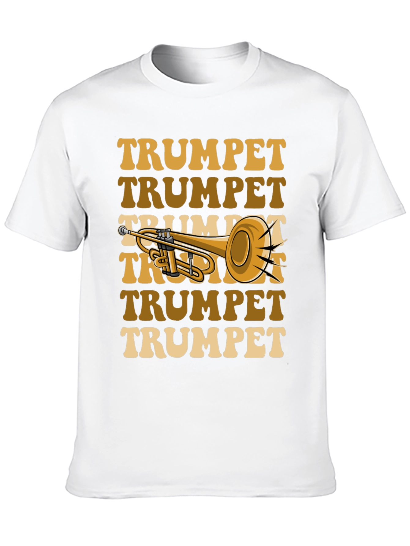 Retro Trumpet T-Shirt - Musical Instrument Tee