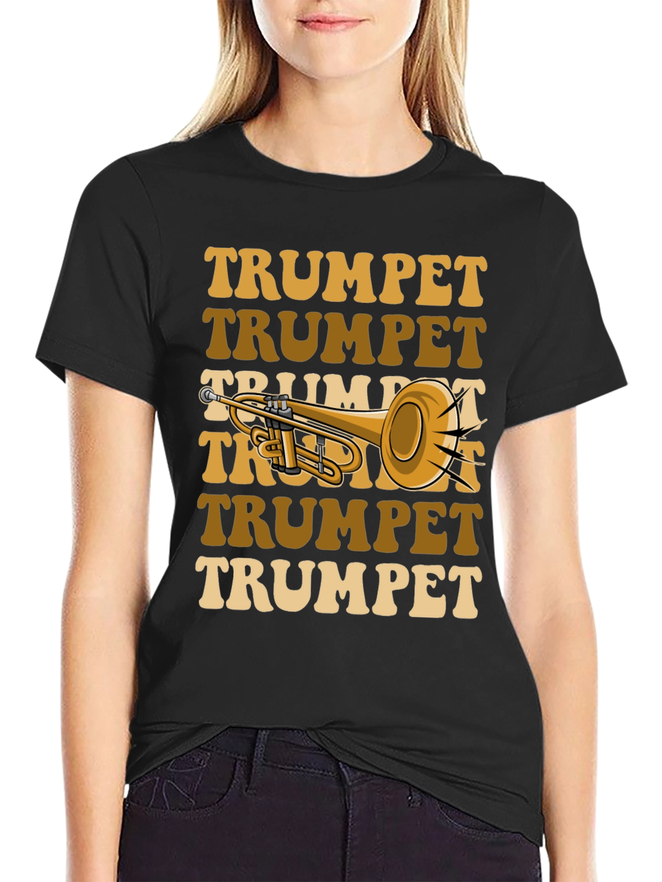 Retro Trumpet T-Shirt - Musical Instrument Tee