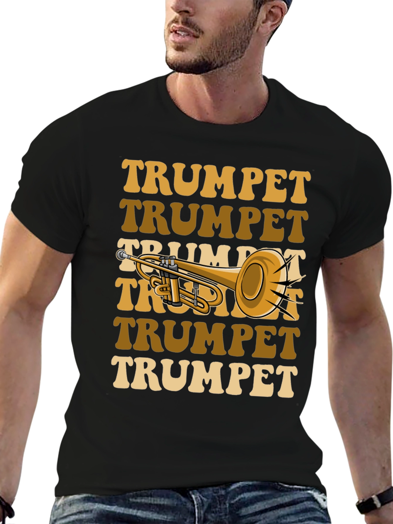 Retro Trumpet T-Shirt - Musical Instrument Tee