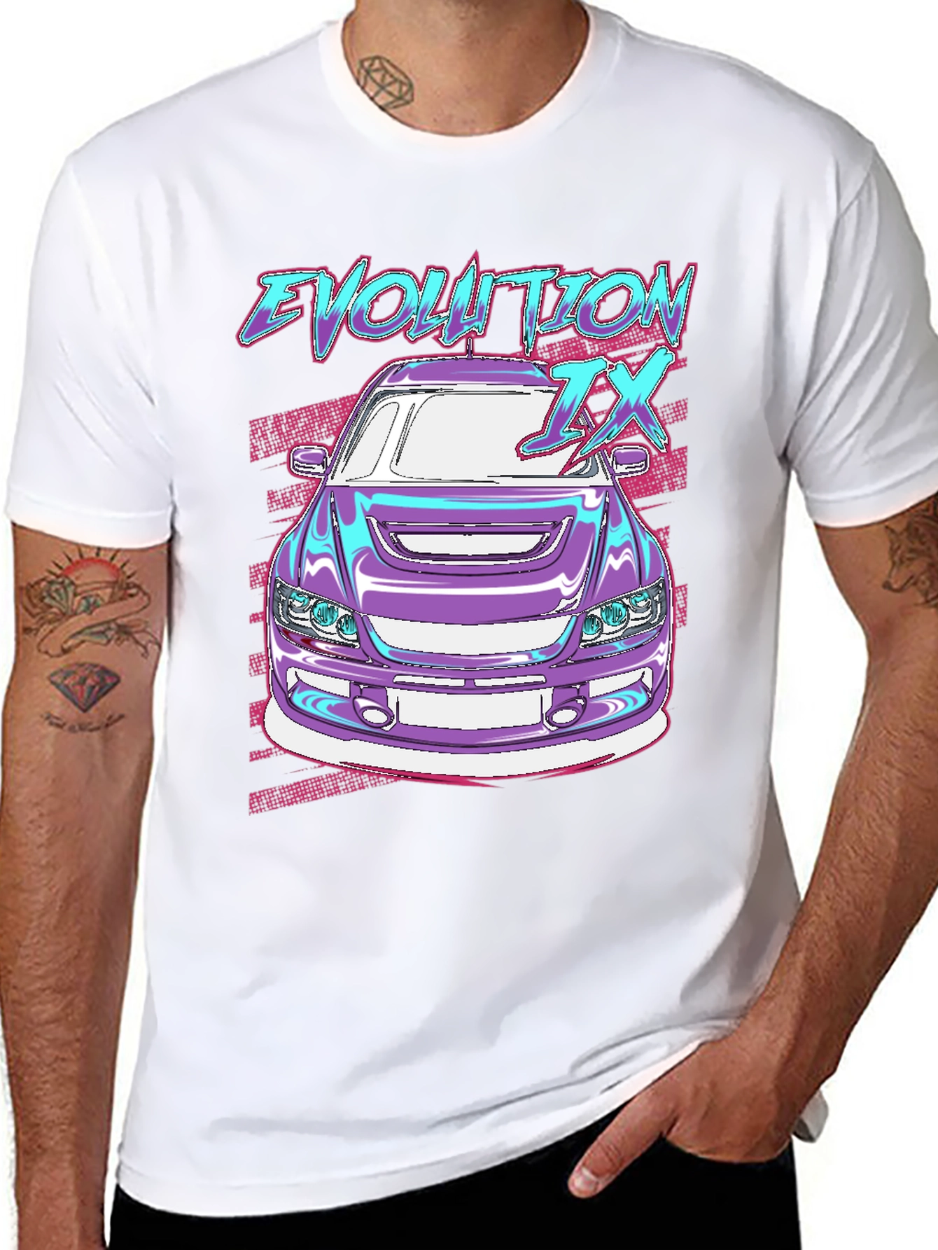 Evolution IX Car Graphic Tee - JDM Style