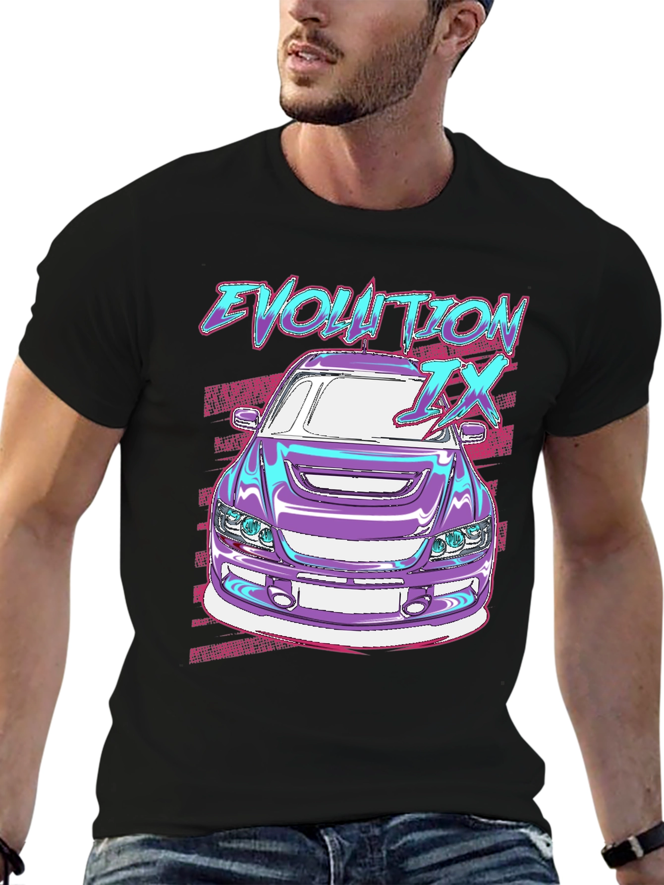 Evolution IX Car Graphic Tee - JDM Style