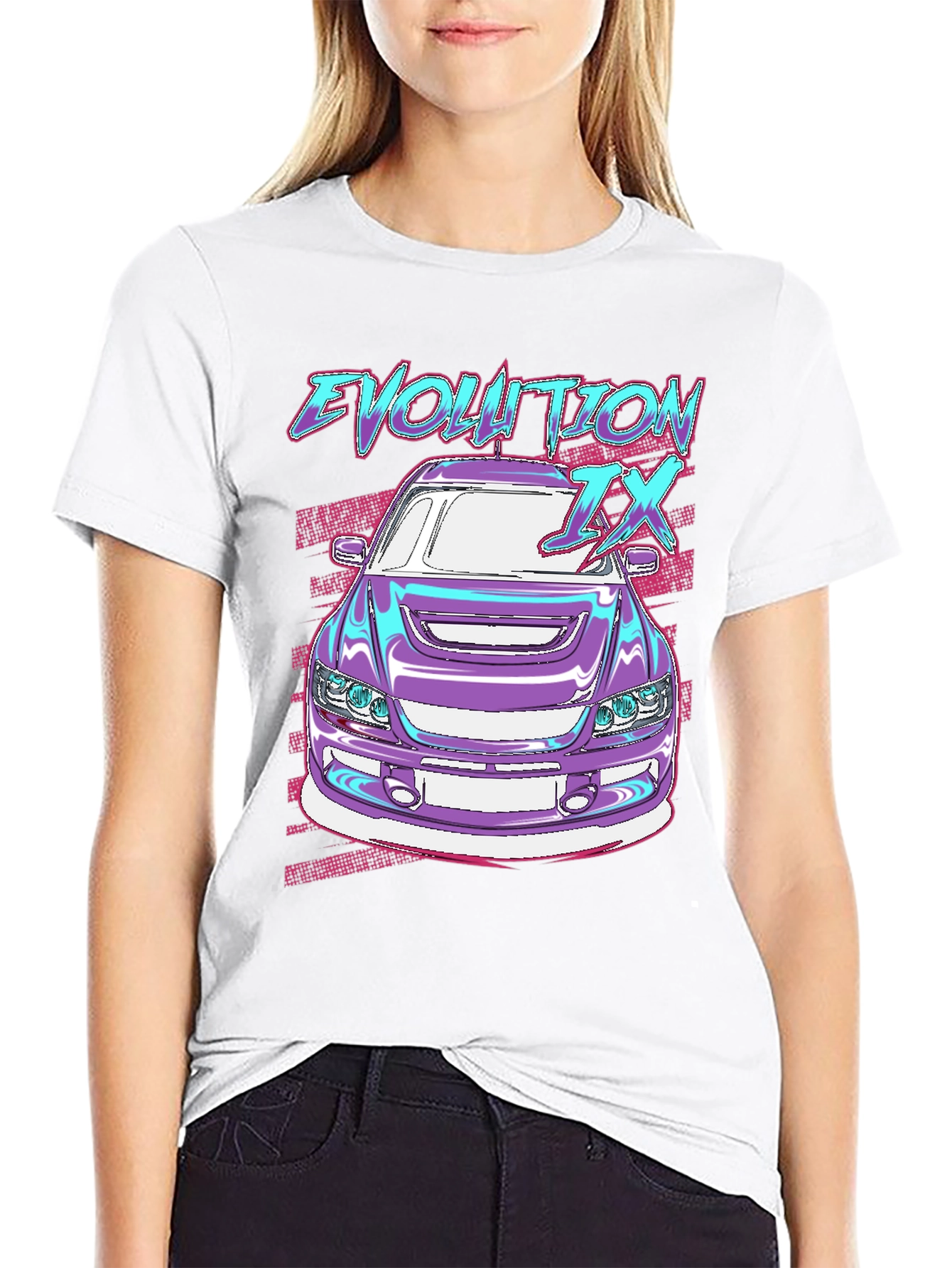 Evolution IX Car Graphic Tee - JDM Style