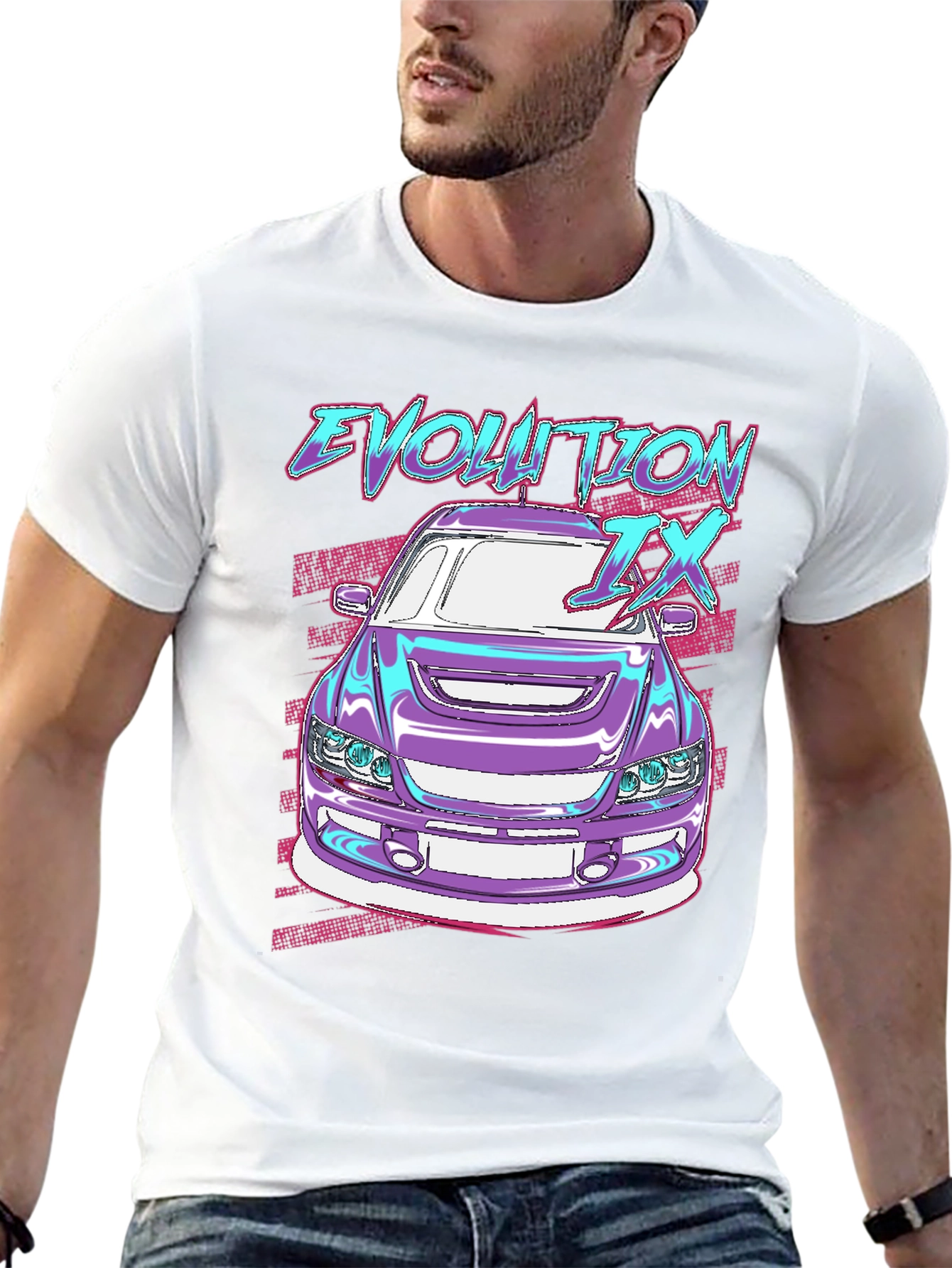 Evolution IX Car Graphic Tee - JDM Style