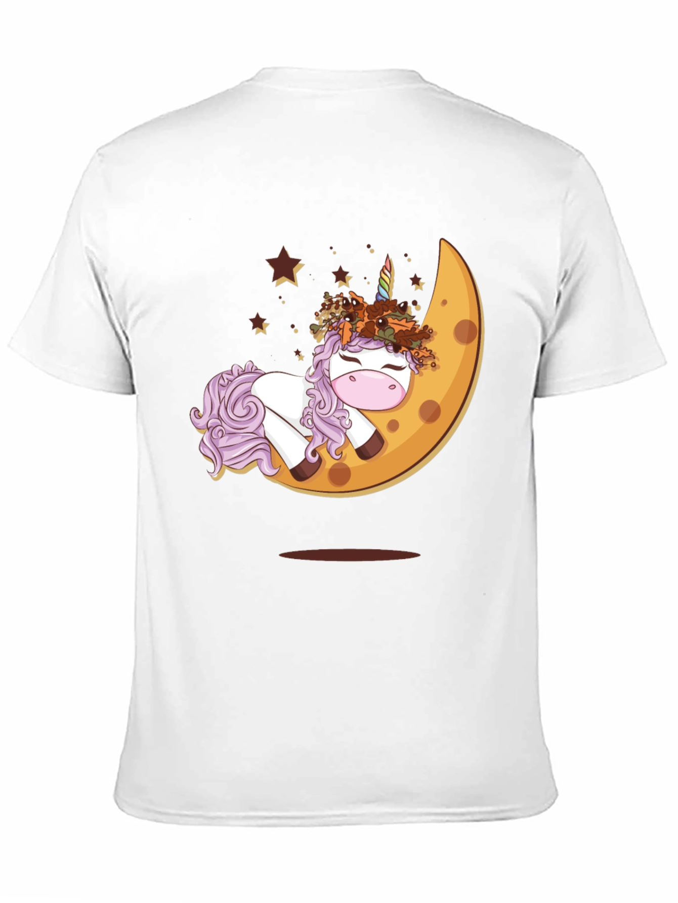 Unicorn Moon Graphic T-Shirt - Black