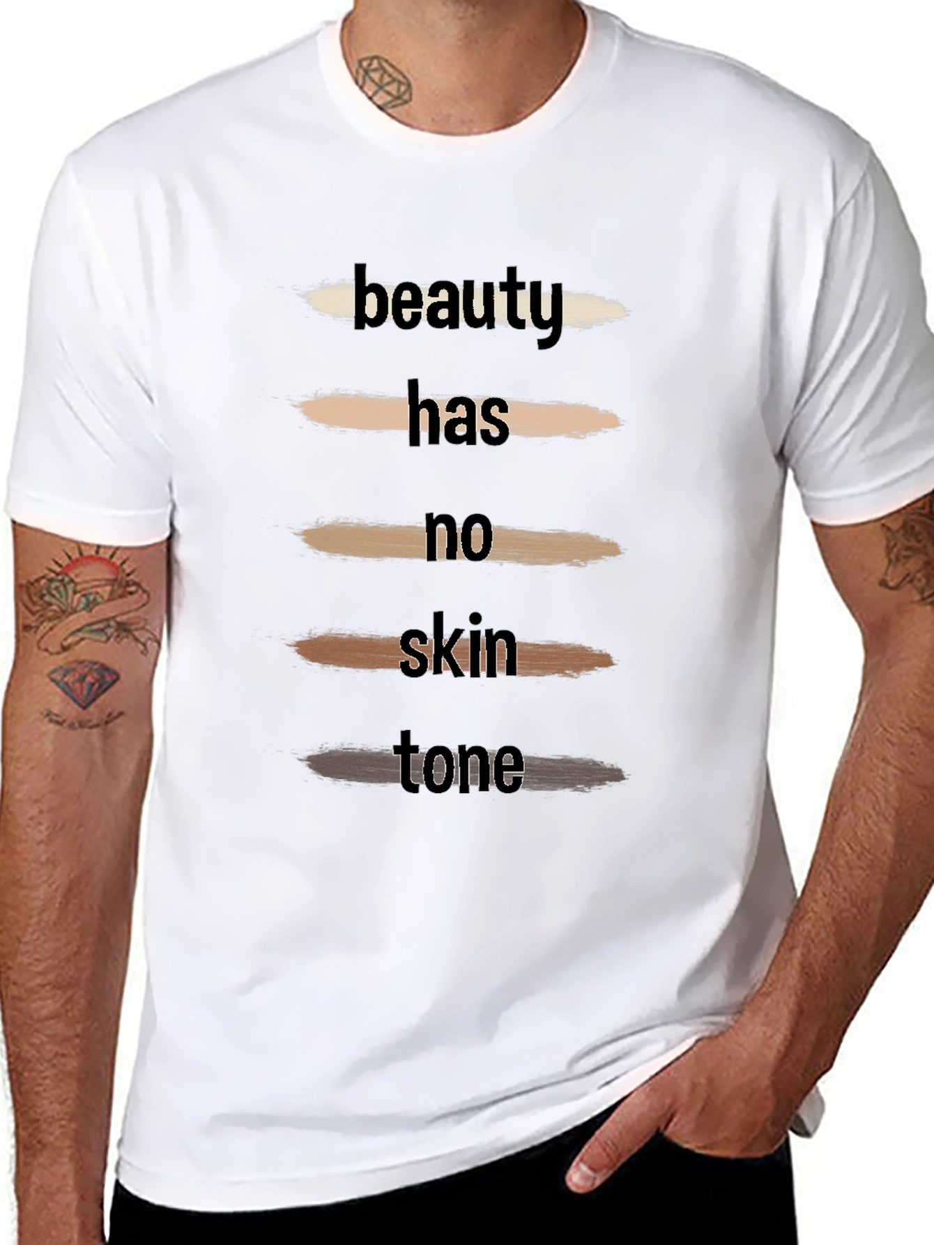 Beauty Has No Skin Tone Unisex T-Shirt