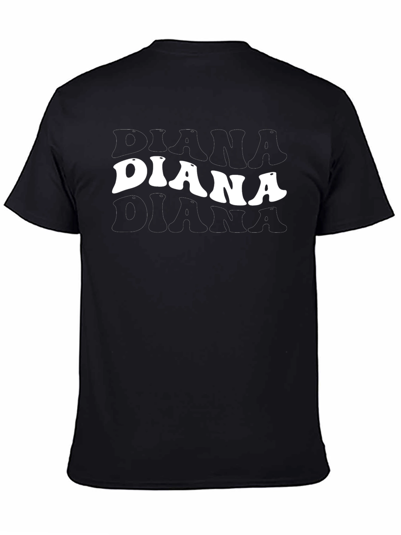 Diana T-Shirt - Retro Style Word Graphic Tee