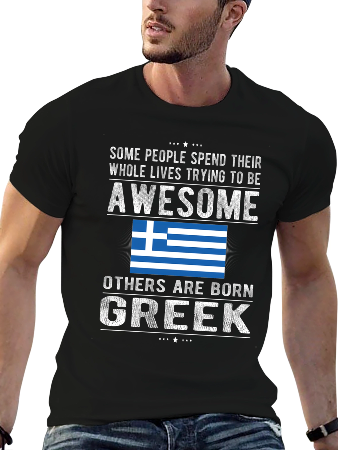 Born Greek T-Shirt - Awesome Tee