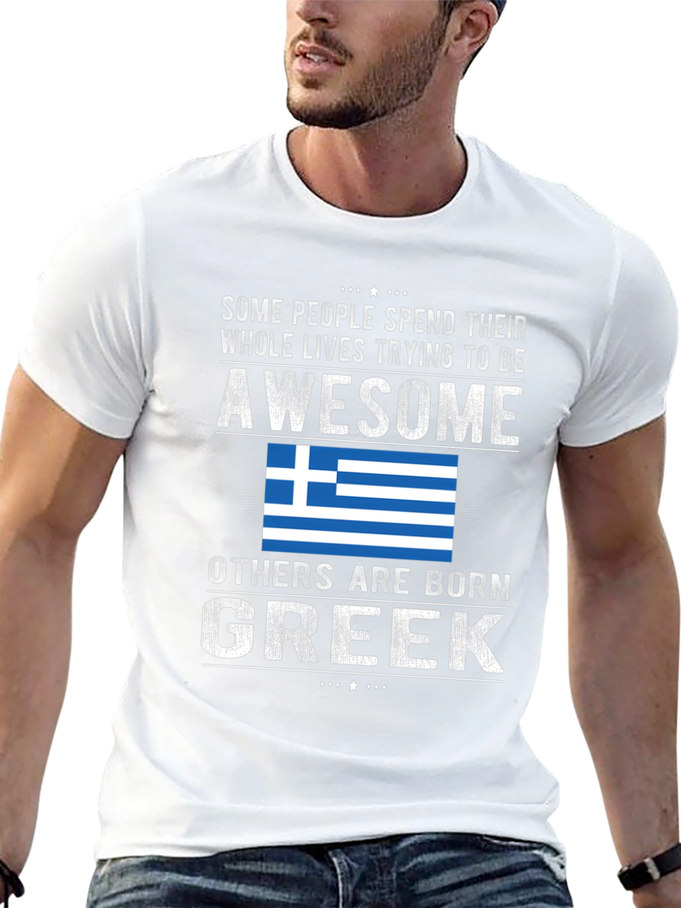Born Greek T-Shirt - Awesome Tee