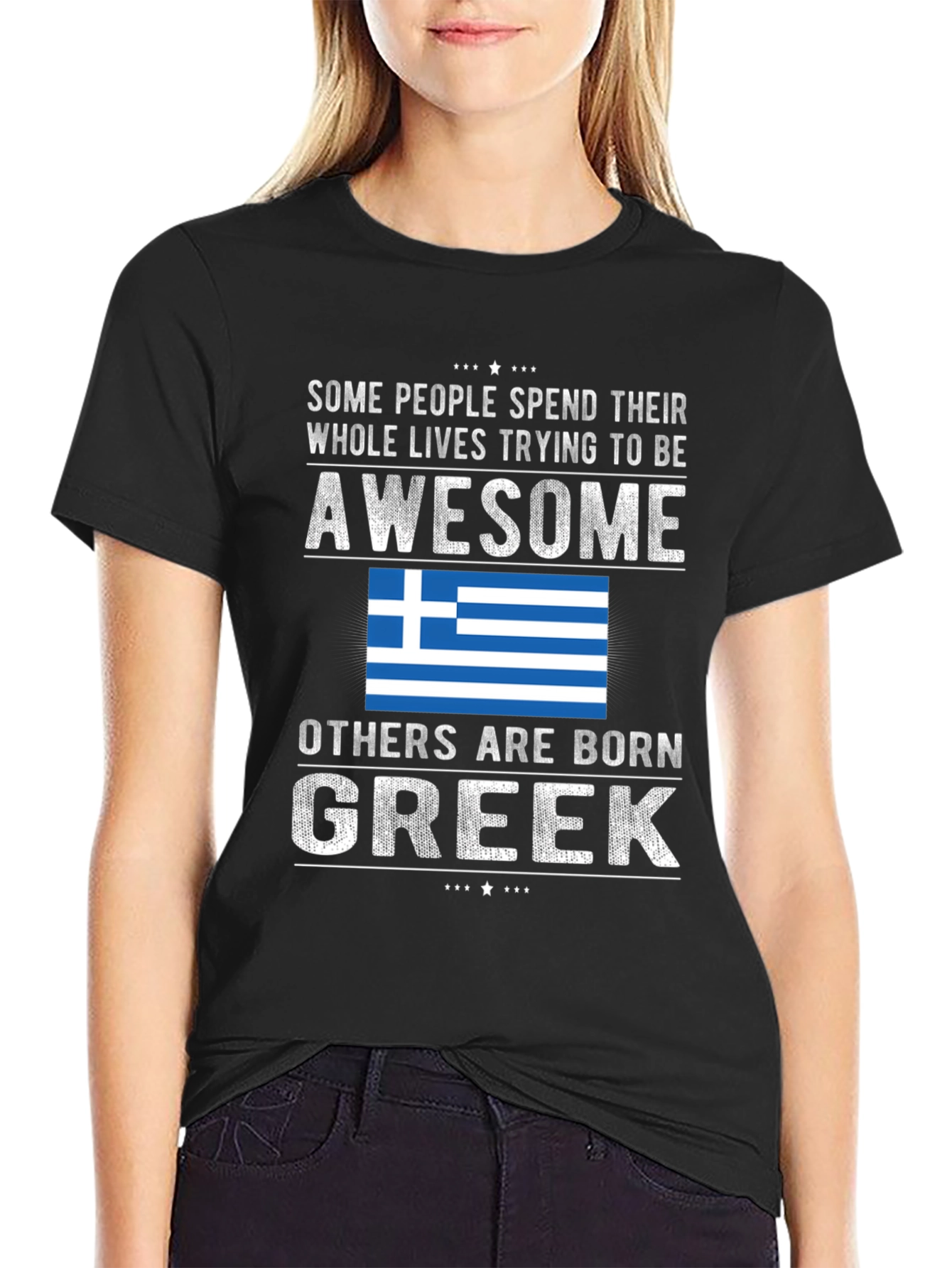 Born Greek T-Shirt - Awesome Tee
