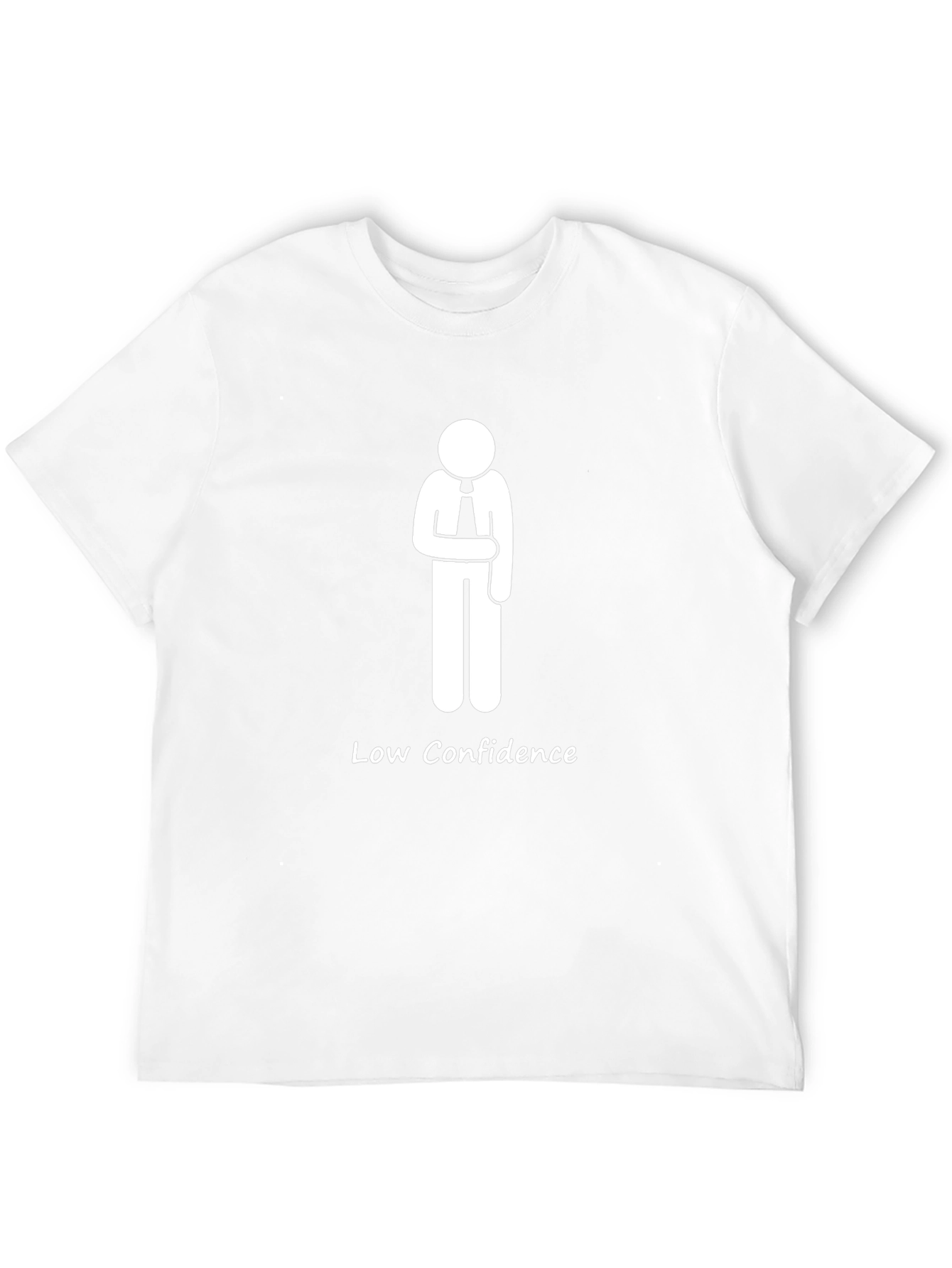 Low Confidence Funny Graphic Tee - Black T-Shirt