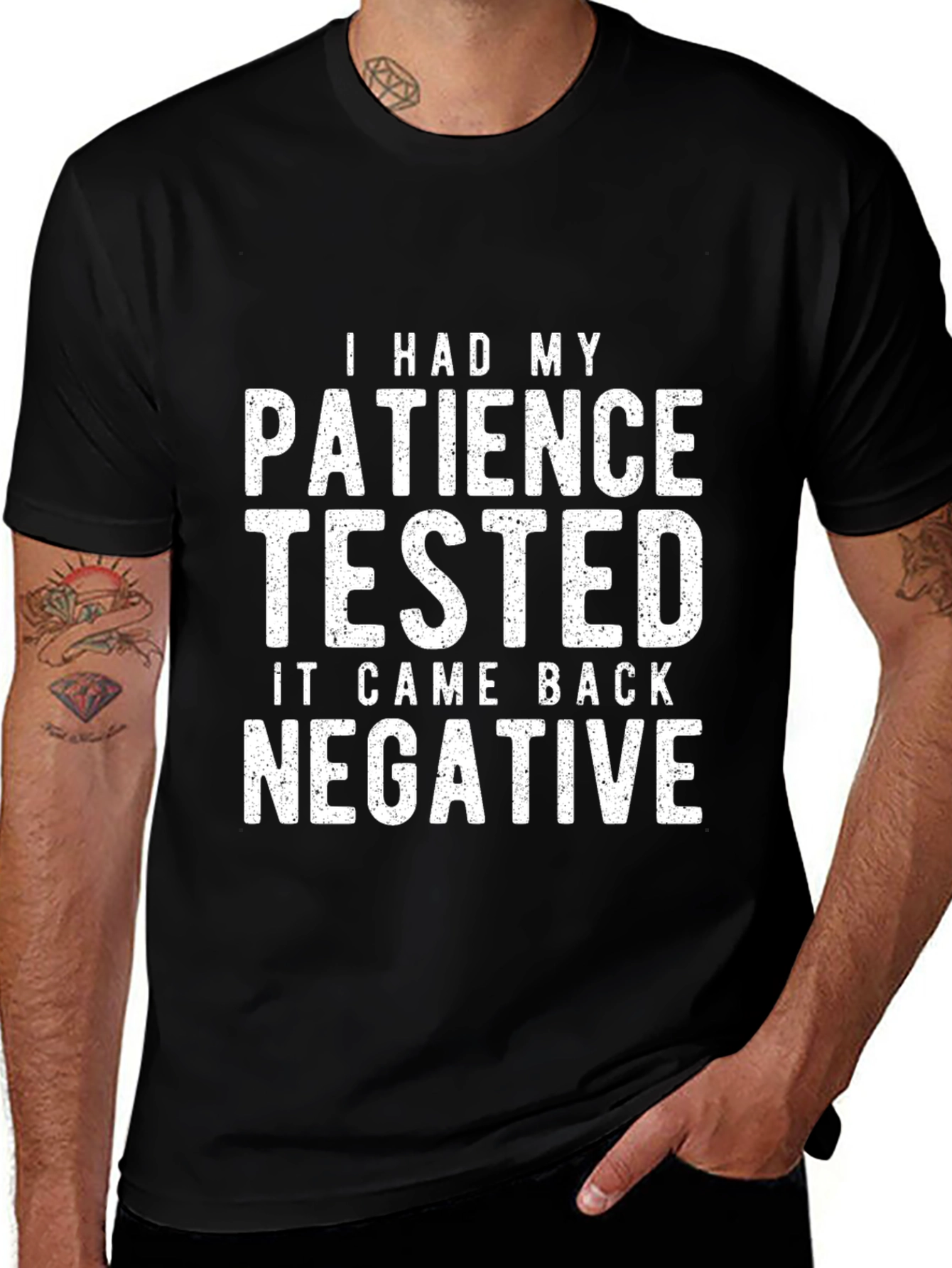 Patience Tested Negative Graphic Tee