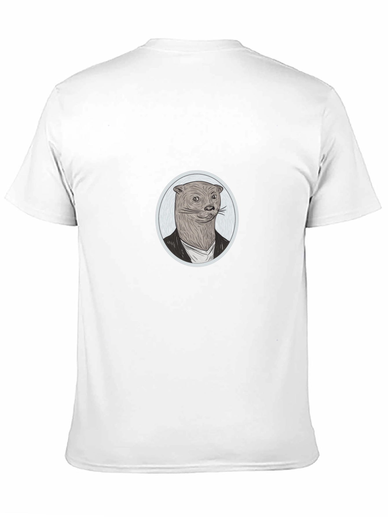 Otter in Suit Graphic Tee - Novelty T-Shirt