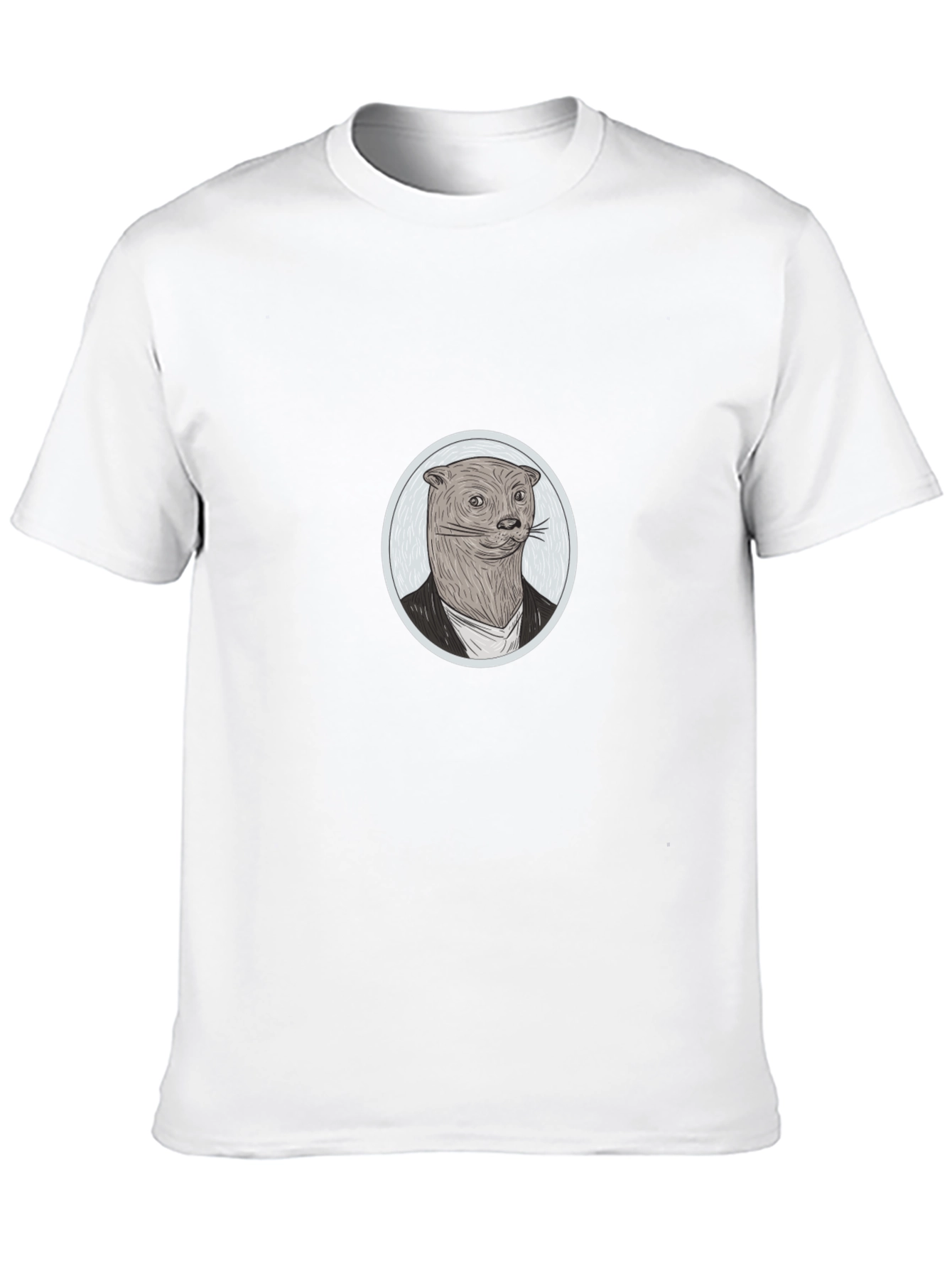 Otter in Suit Graphic Tee - Novelty T-Shirt