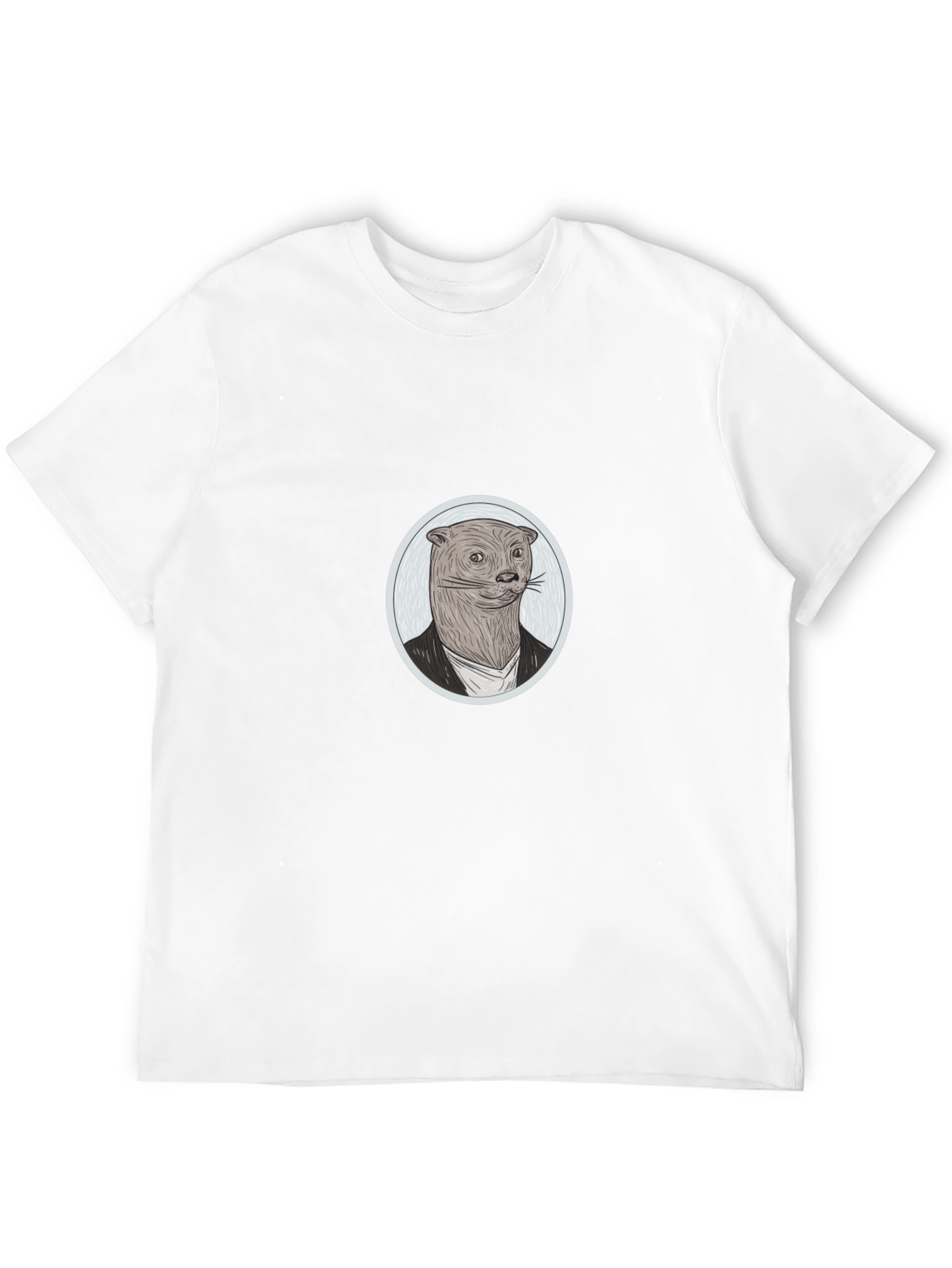 Otter in Suit Graphic Tee - Novelty T-Shirt
