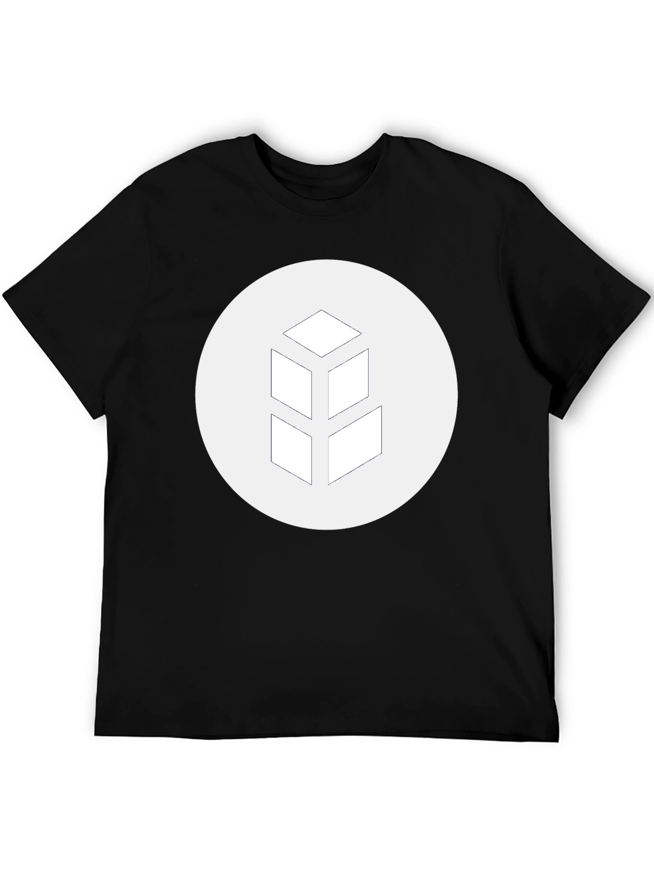 Geometric Logo Black T-Shirt