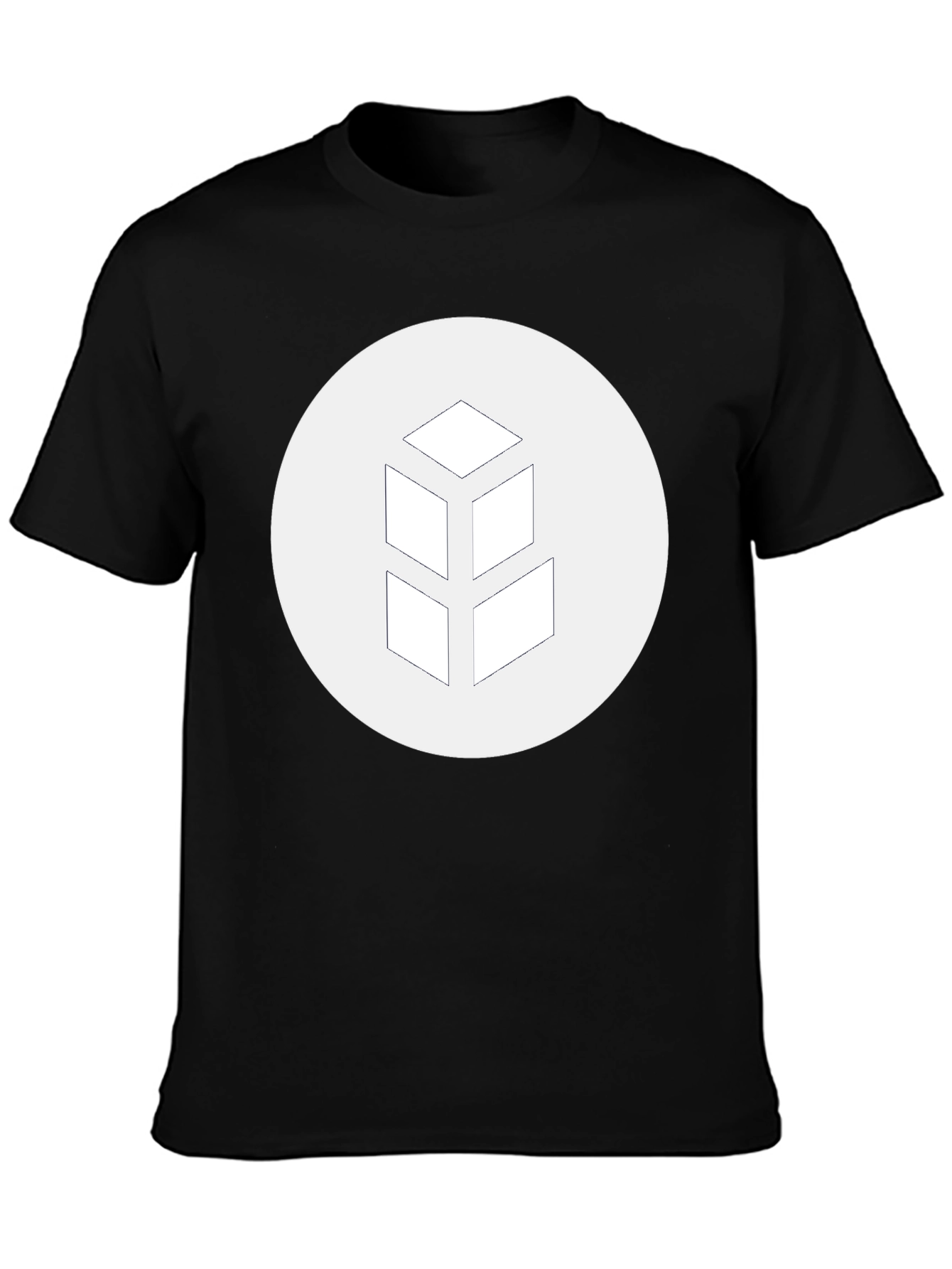 Geometric Logo Black T-Shirt