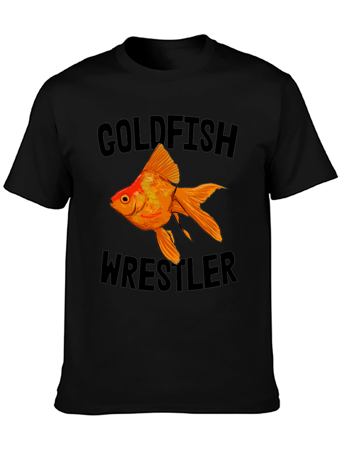 Goldfish Wrestler Graphic T-Shirt