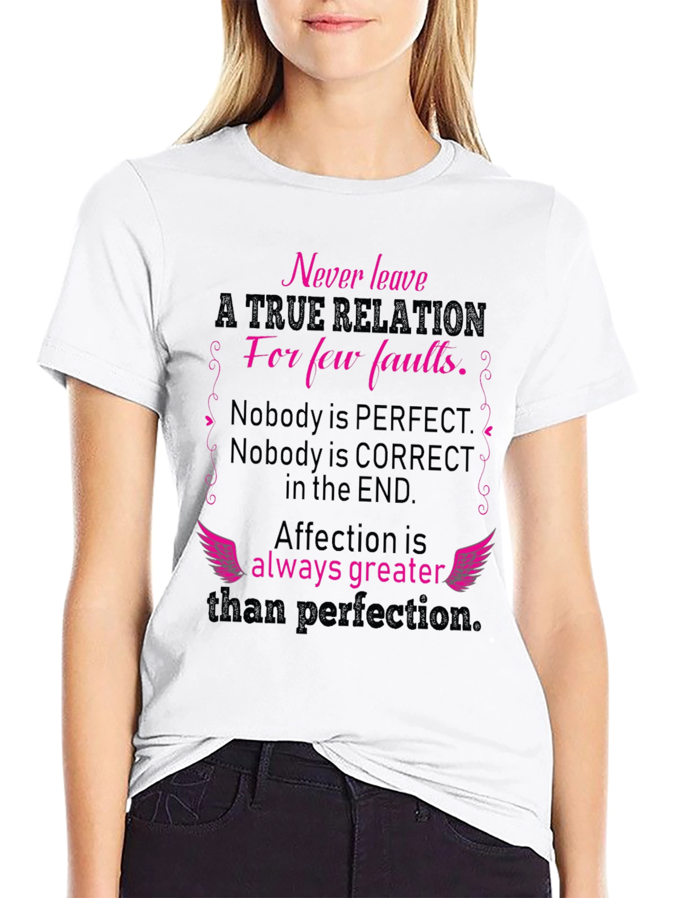 Relationship Quote Graphic T-Shirt