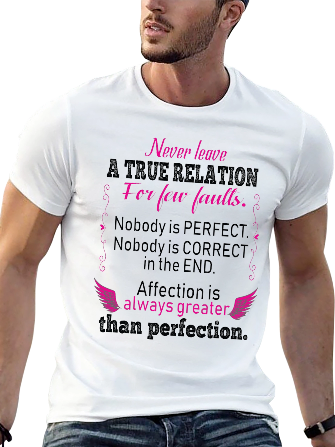 Relationship Quote Graphic T-Shirt