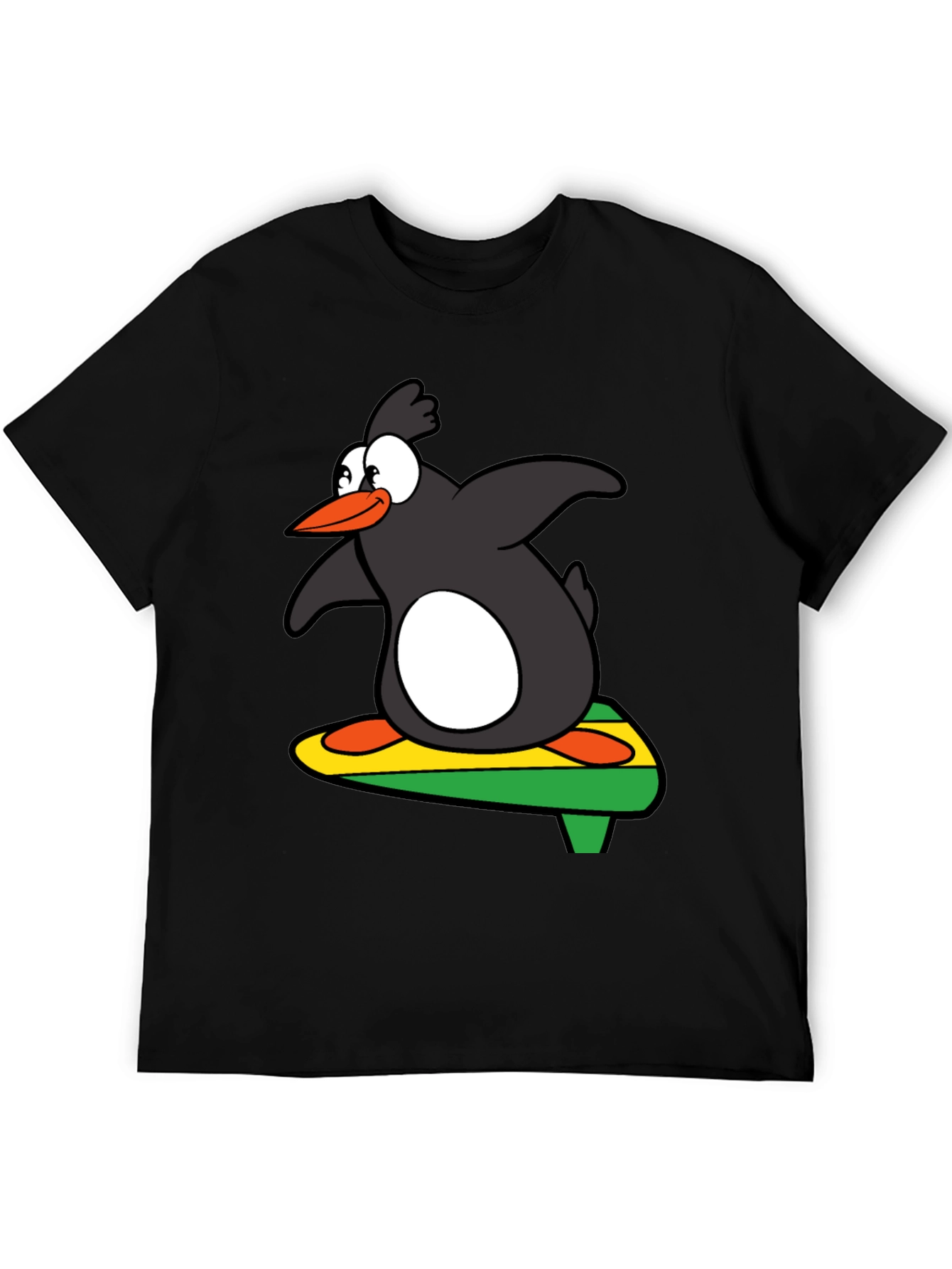 Surfing Penguin Graphic Tee - Cool & Fun Design