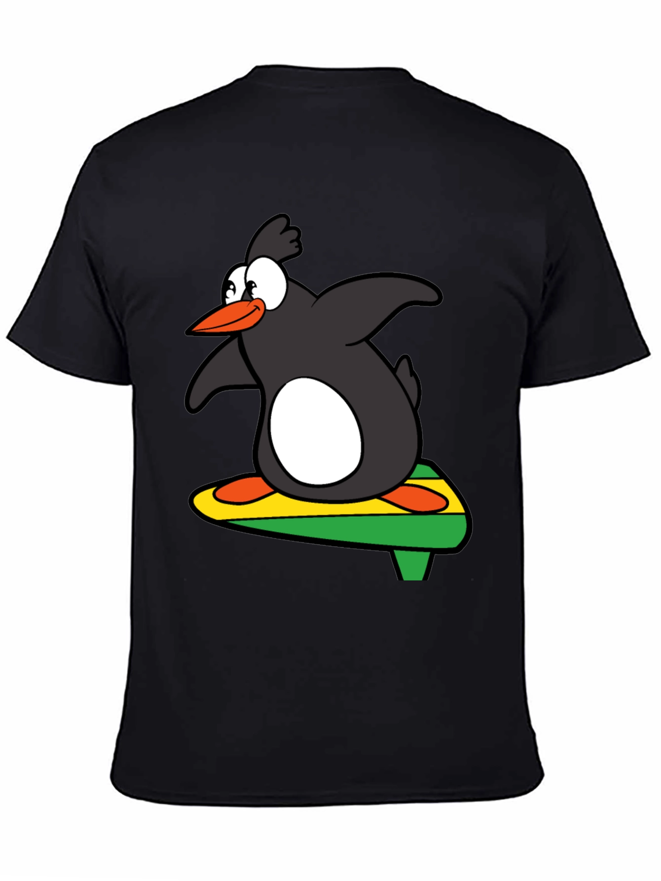 Surfing Penguin Graphic Tee - Cool & Fun Design