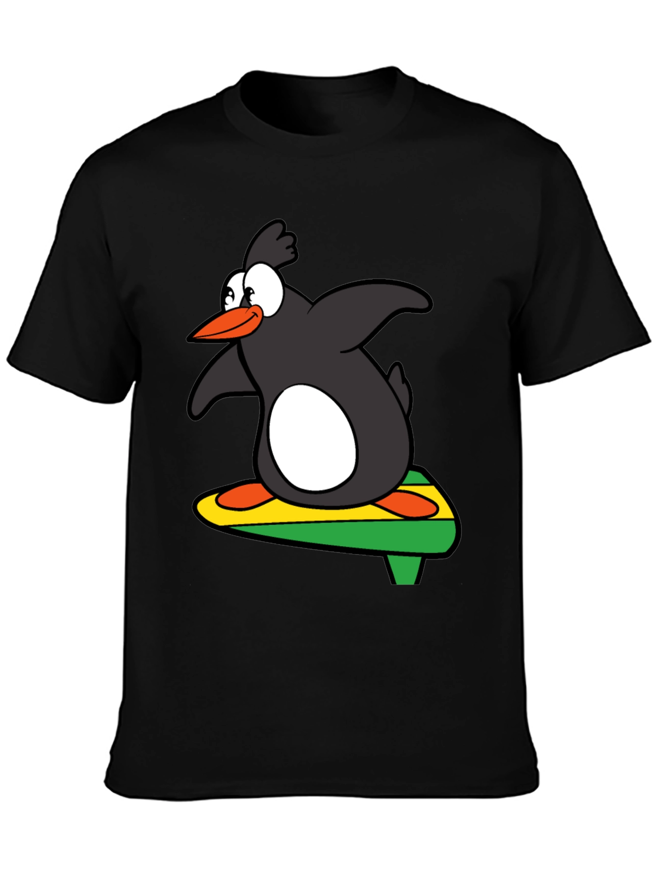 Surfing Penguin Graphic Tee - Cool & Fun Design