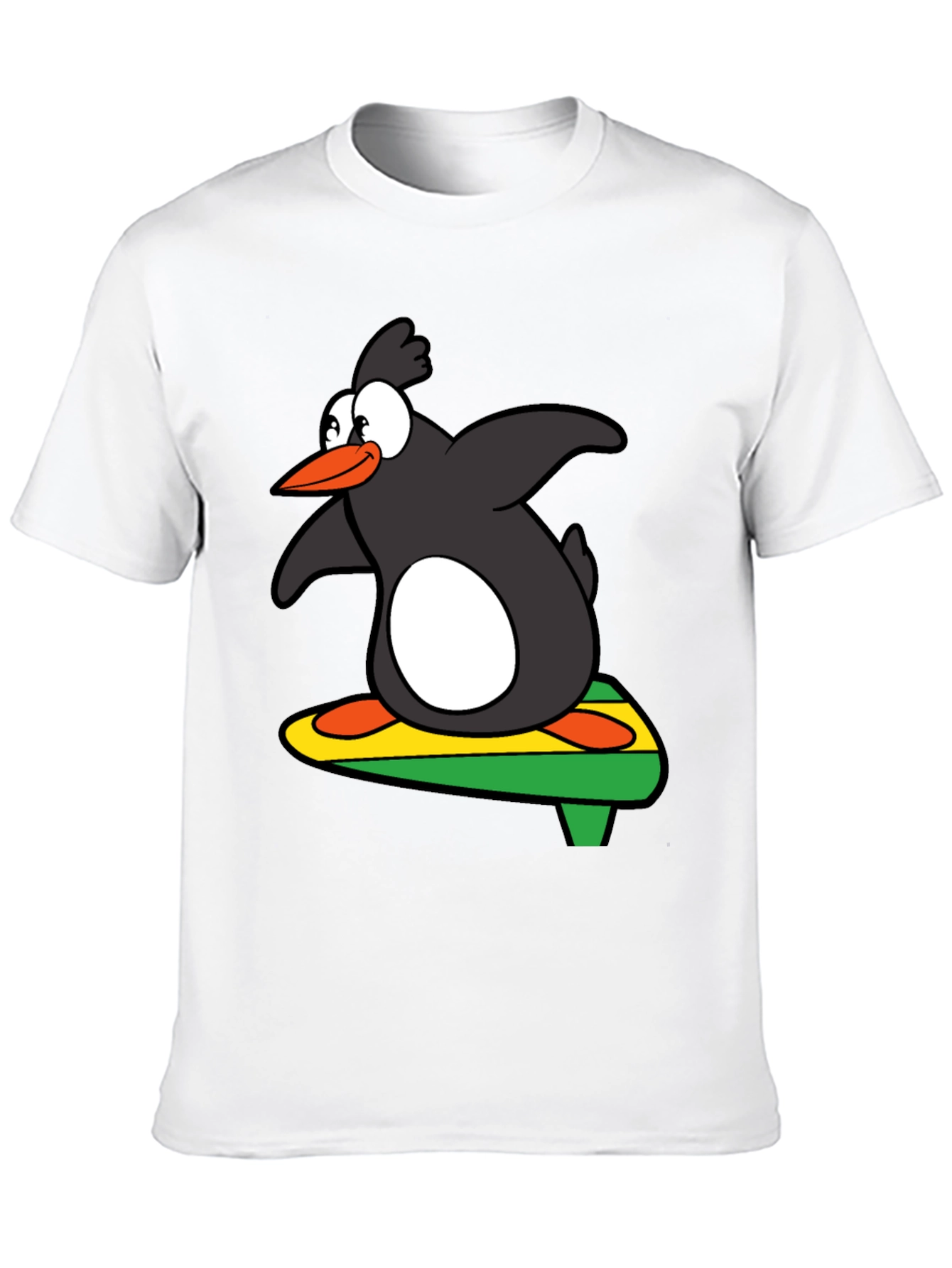 Surfing Penguin Graphic Tee - Cool & Fun Design