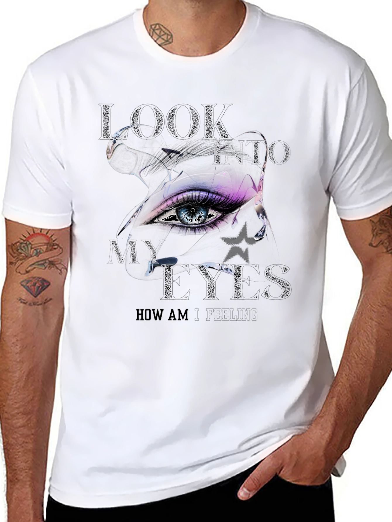 Eye Graphic T-Shirt - Look Into My Eyes Tee