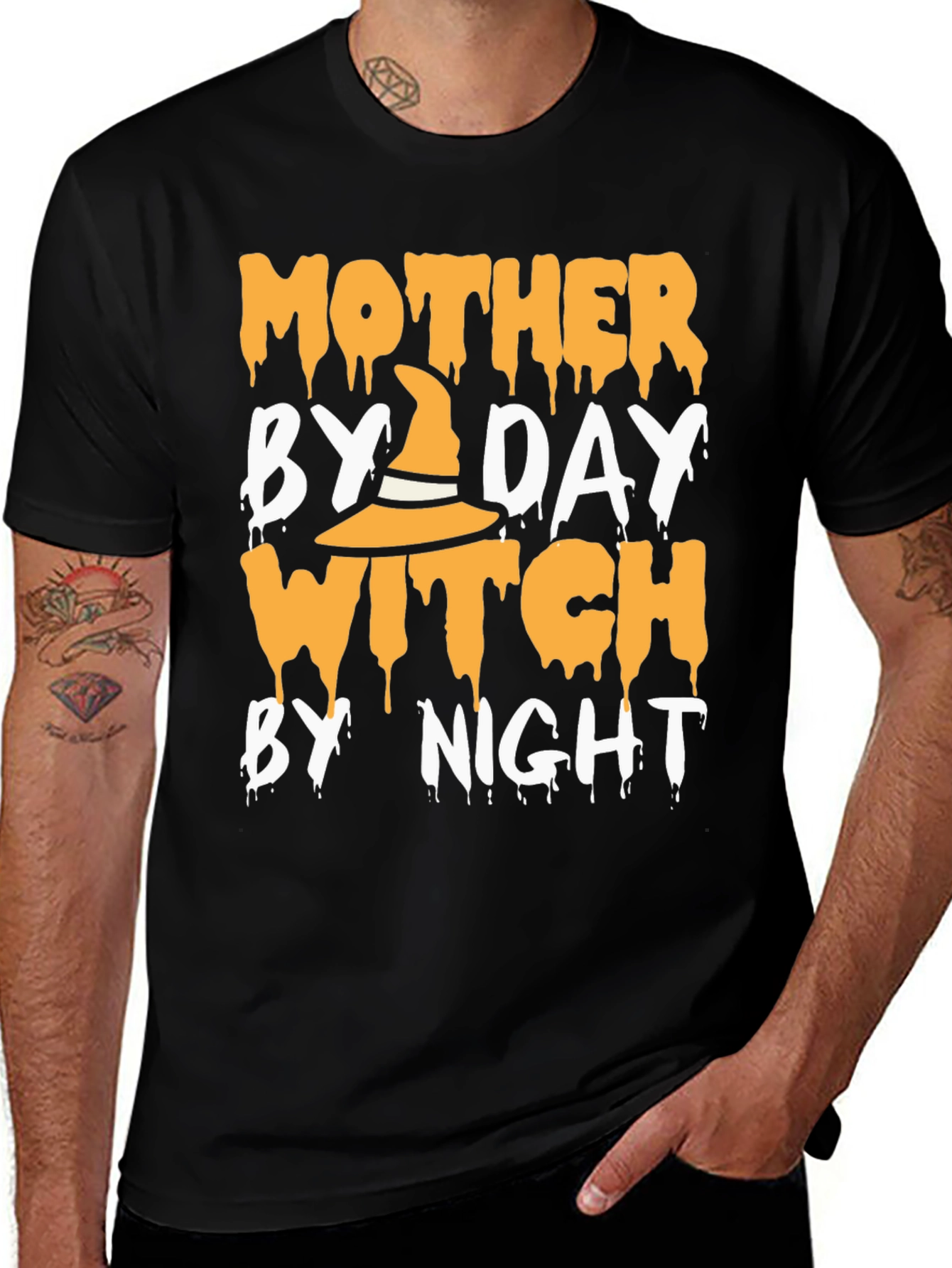 Mother By Day Witch By Night Halloween T-Shirt
