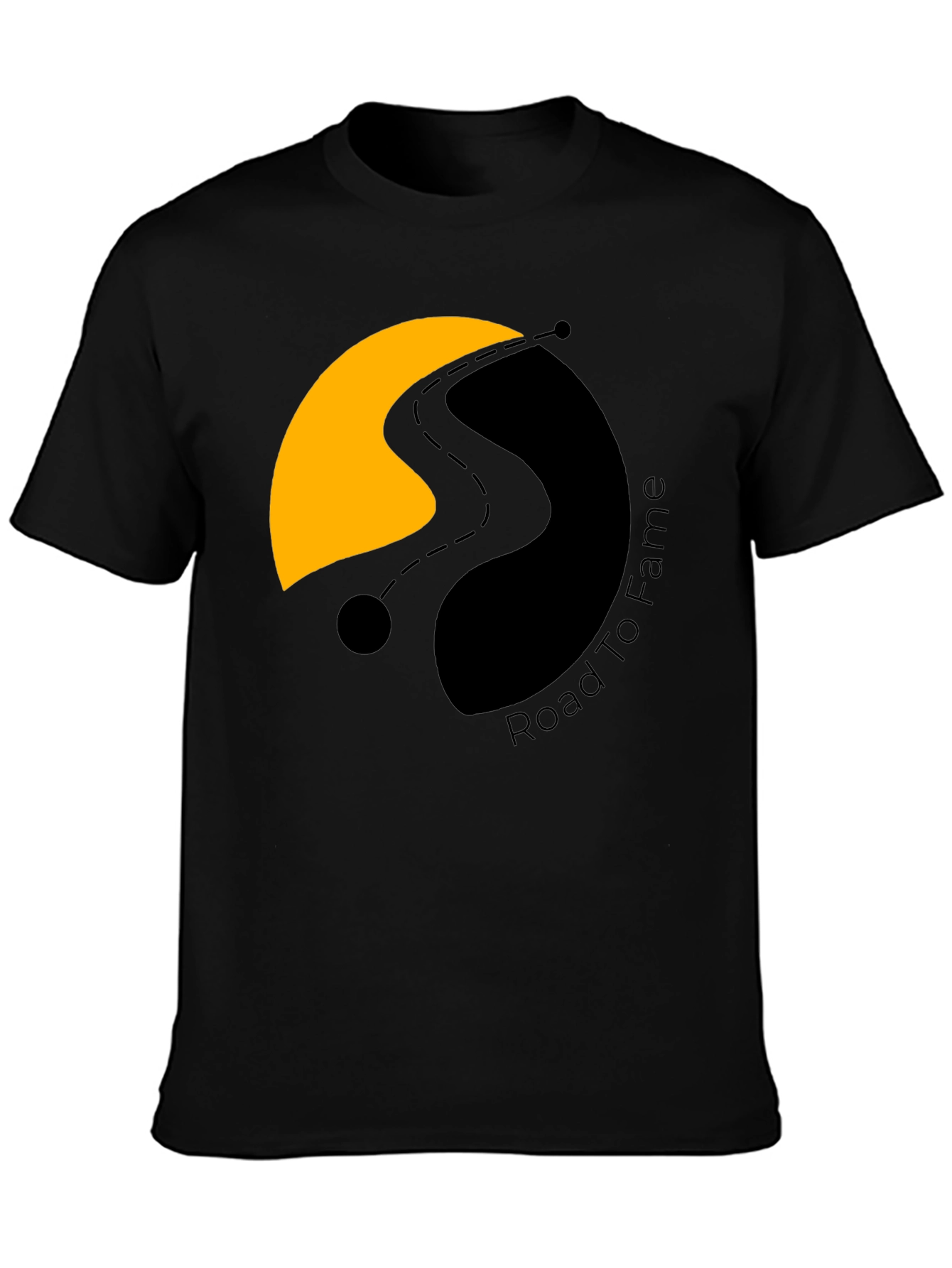 Road To Fame Black T-Shirt