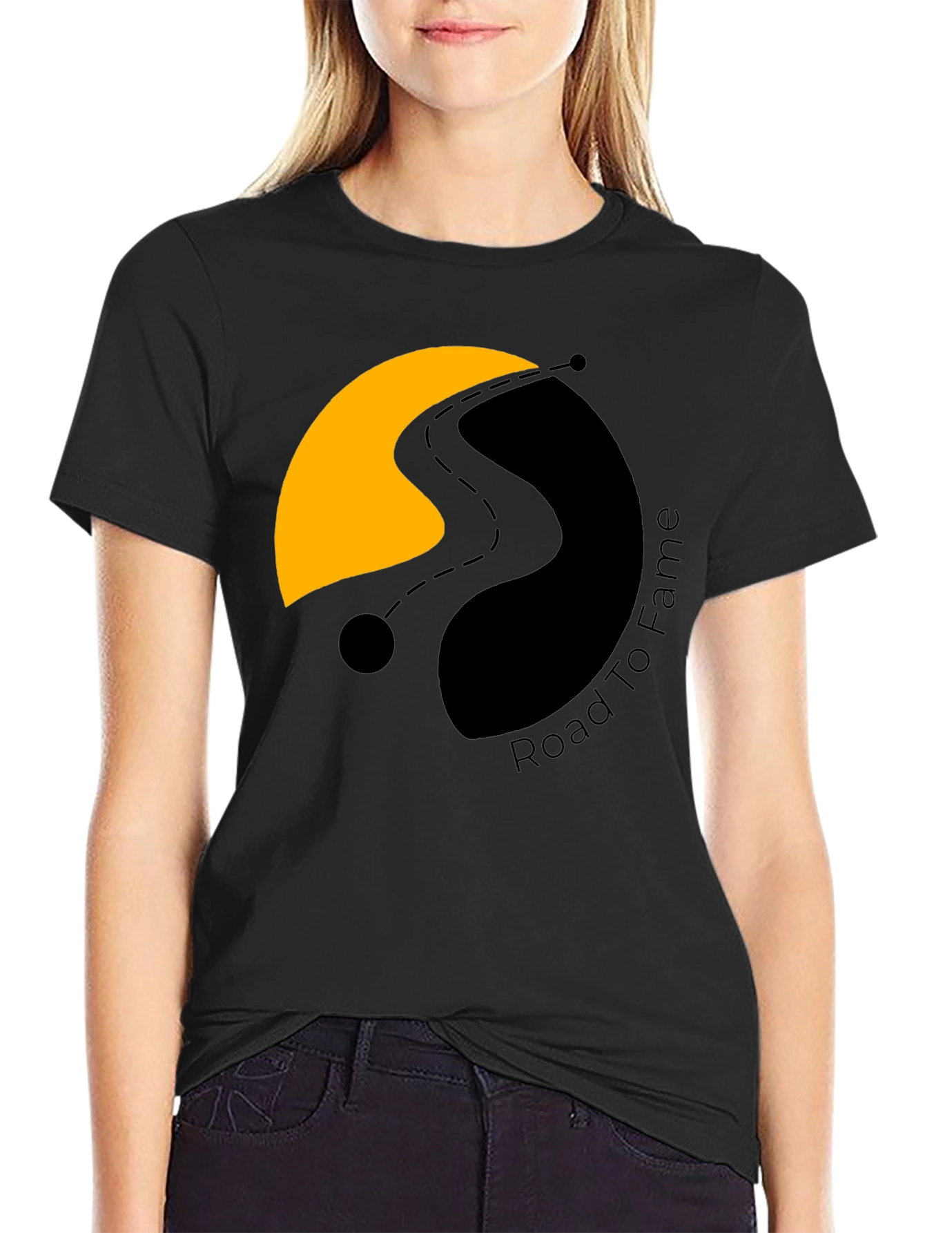 Road To Fame Black T-Shirt