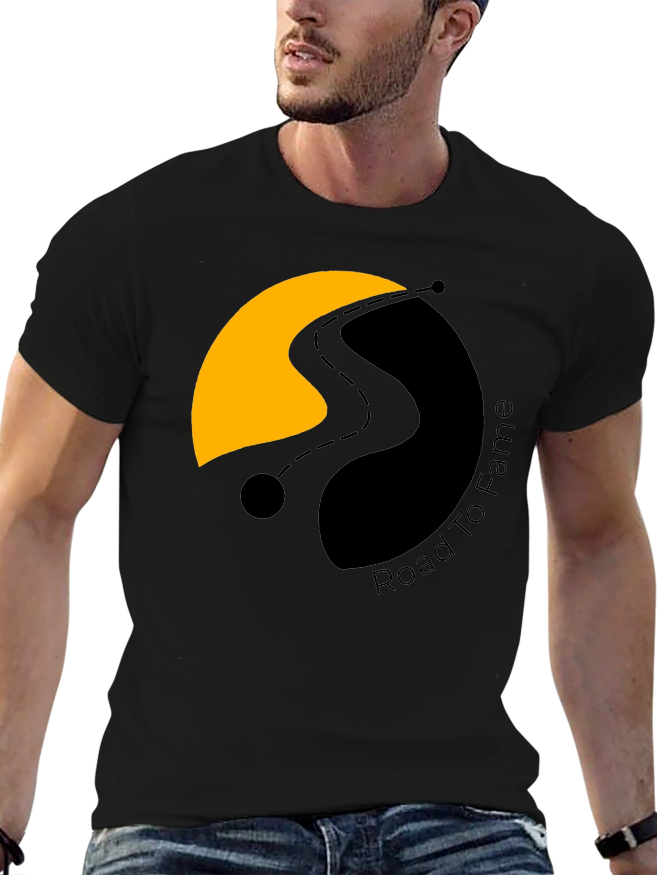 Road To Fame Black T-Shirt