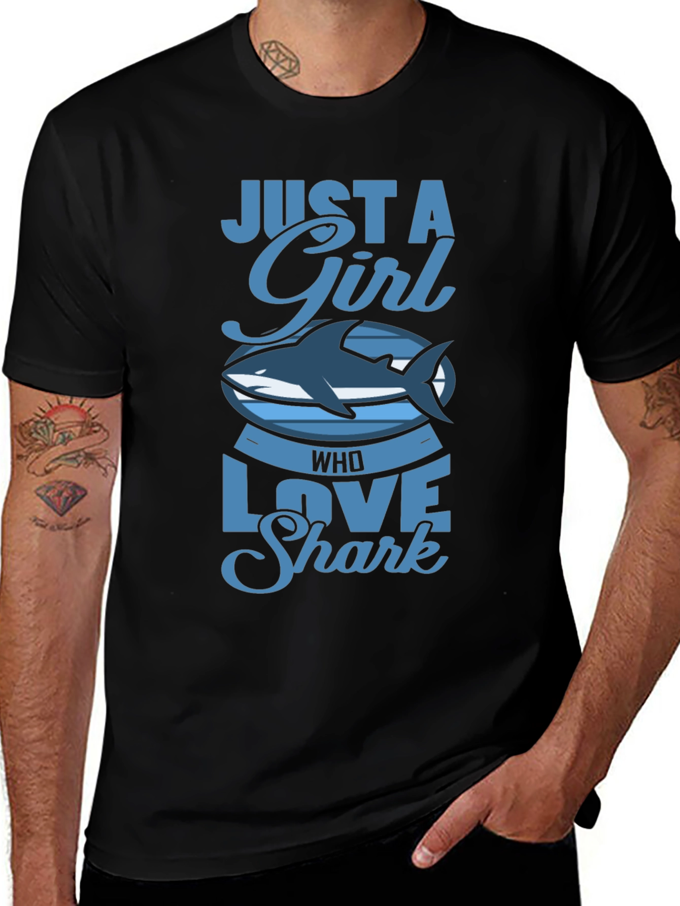 Just A Girl Who Loves Sharks T-Shirt