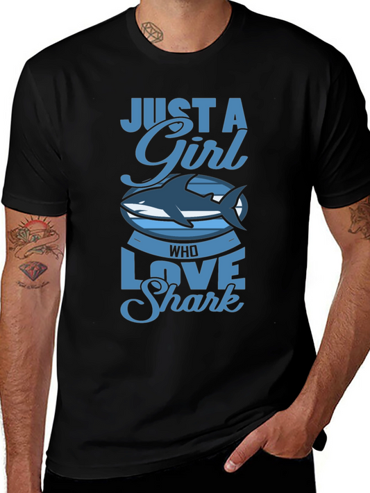 Just A Girl Who Loves Sharks T-Shirt