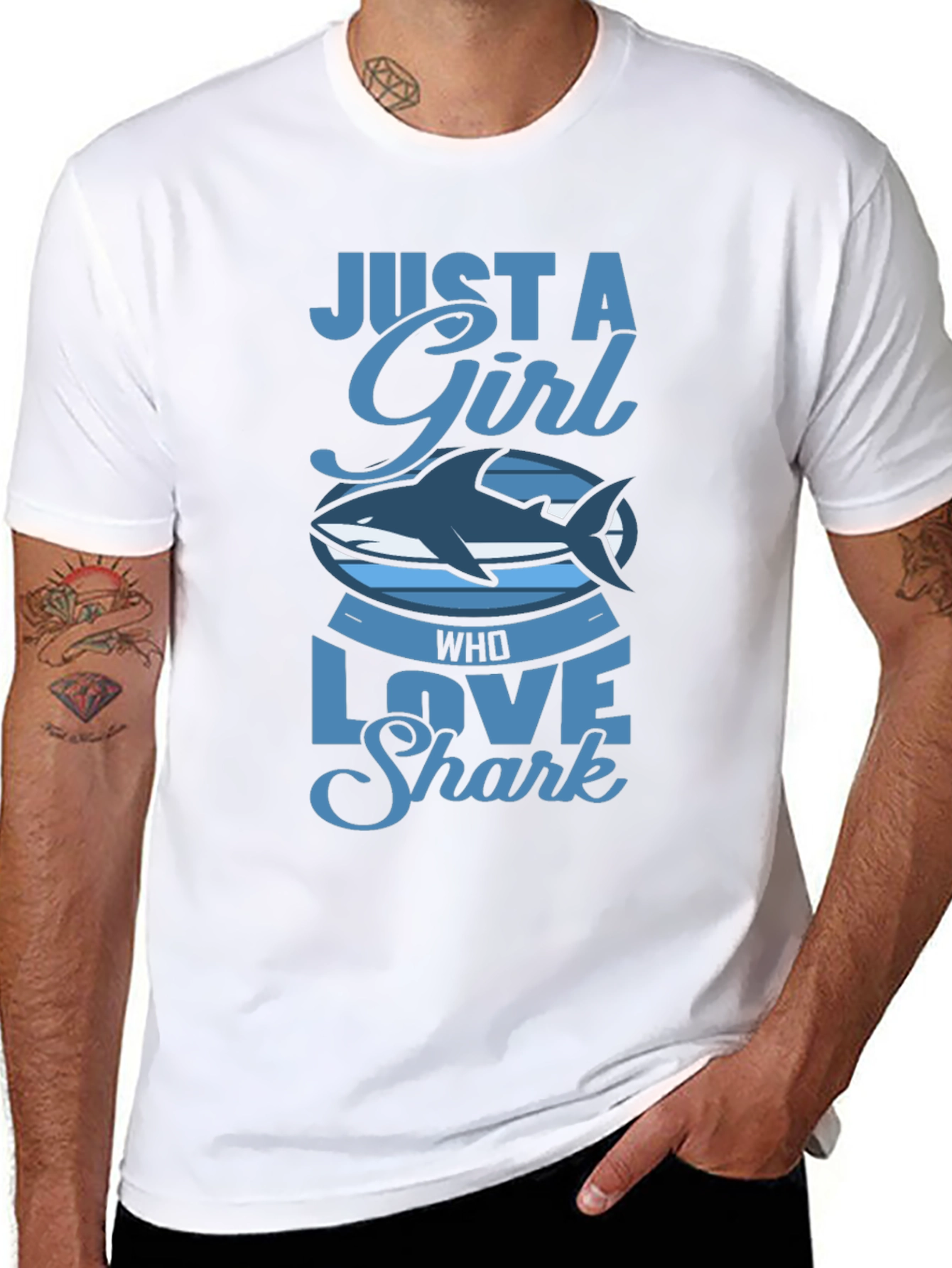Just A Girl Who Loves Sharks T-Shirt
