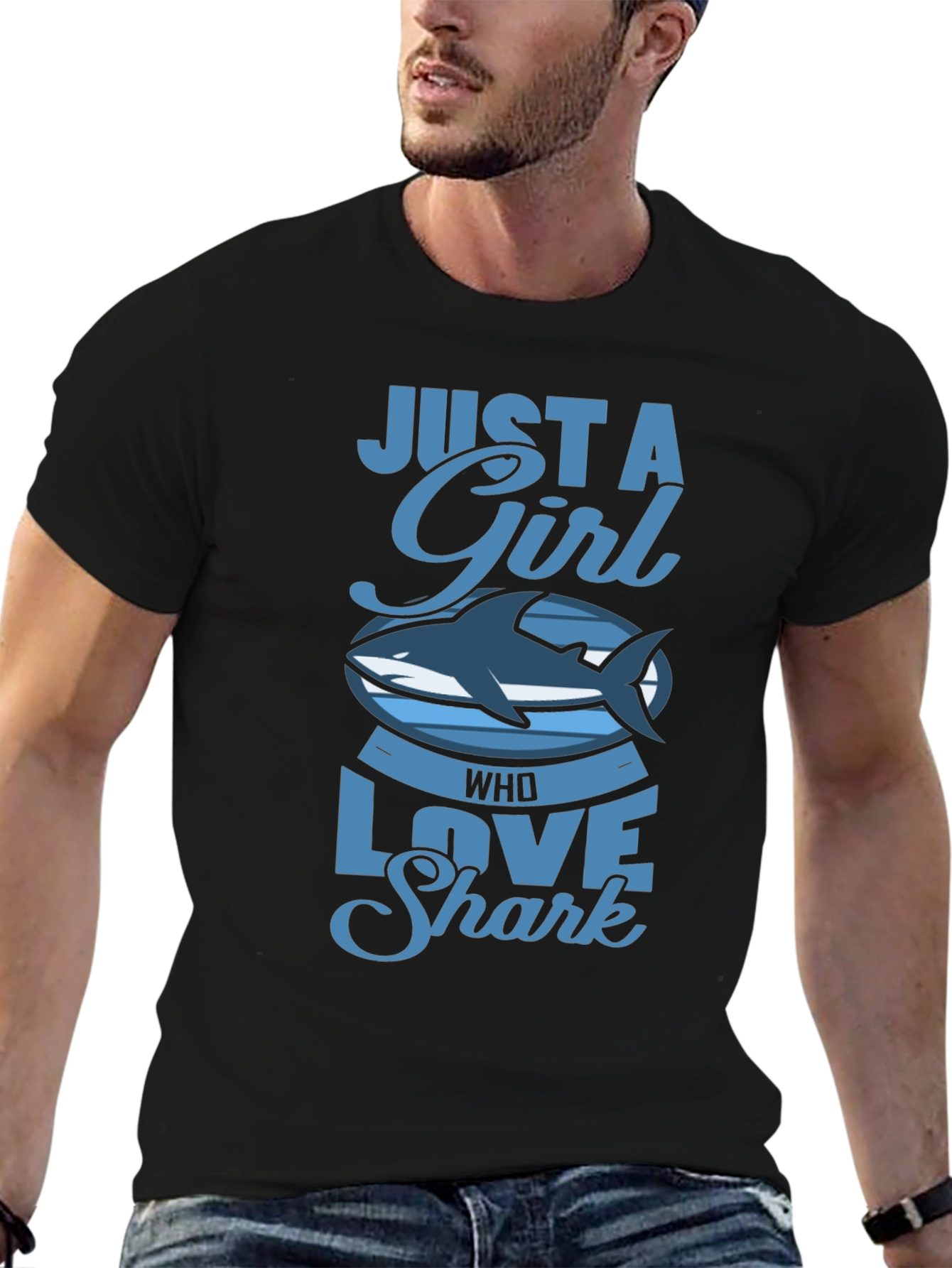 Just A Girl Who Loves Sharks T-Shirt