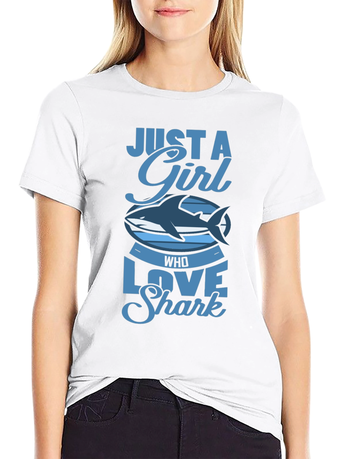 Just A Girl Who Loves Sharks T-Shirt