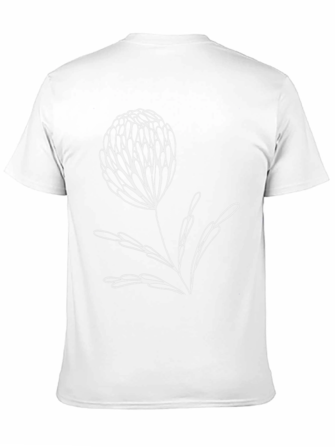 Modern Floral Graphic Tee - Black