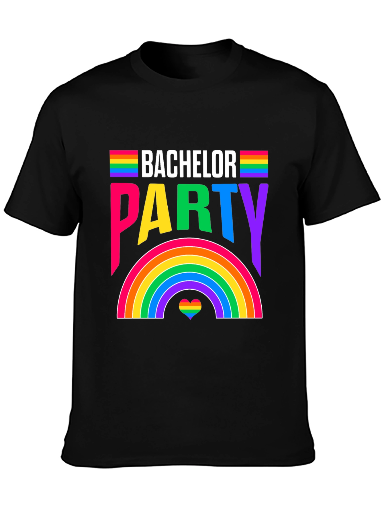 Bachelor Party Rainbow Pride T-Shirt