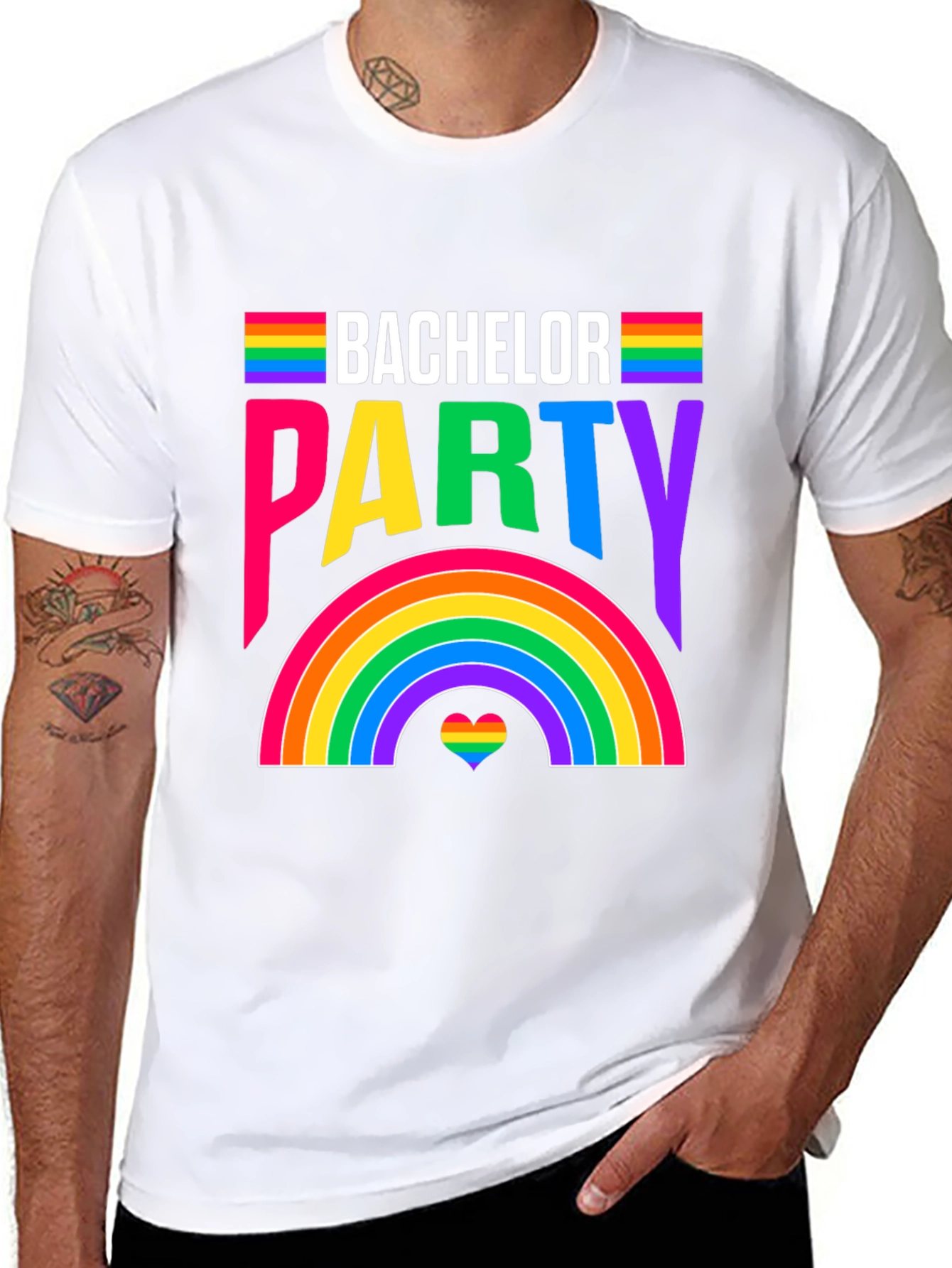 Bachelor Party Rainbow Pride T-Shirt