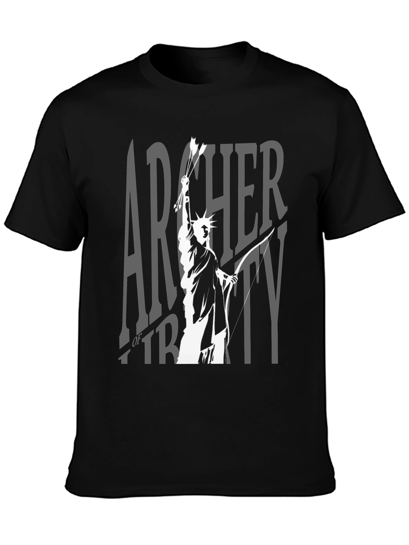 Archer of Liberty Graphic T-Shirt - Black Cotton Tee