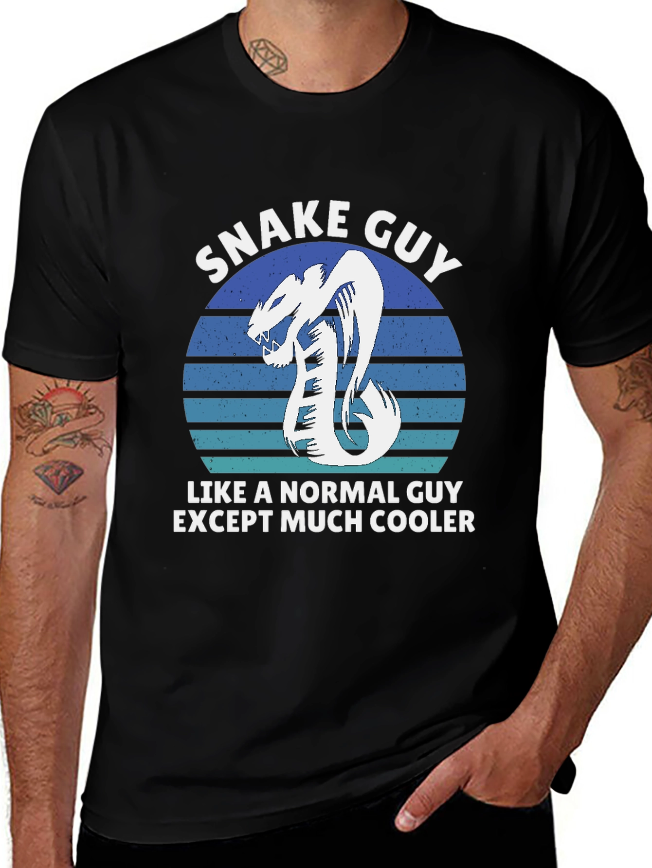 Snake Guy T-Shirt - Much Cooler Than Normal
