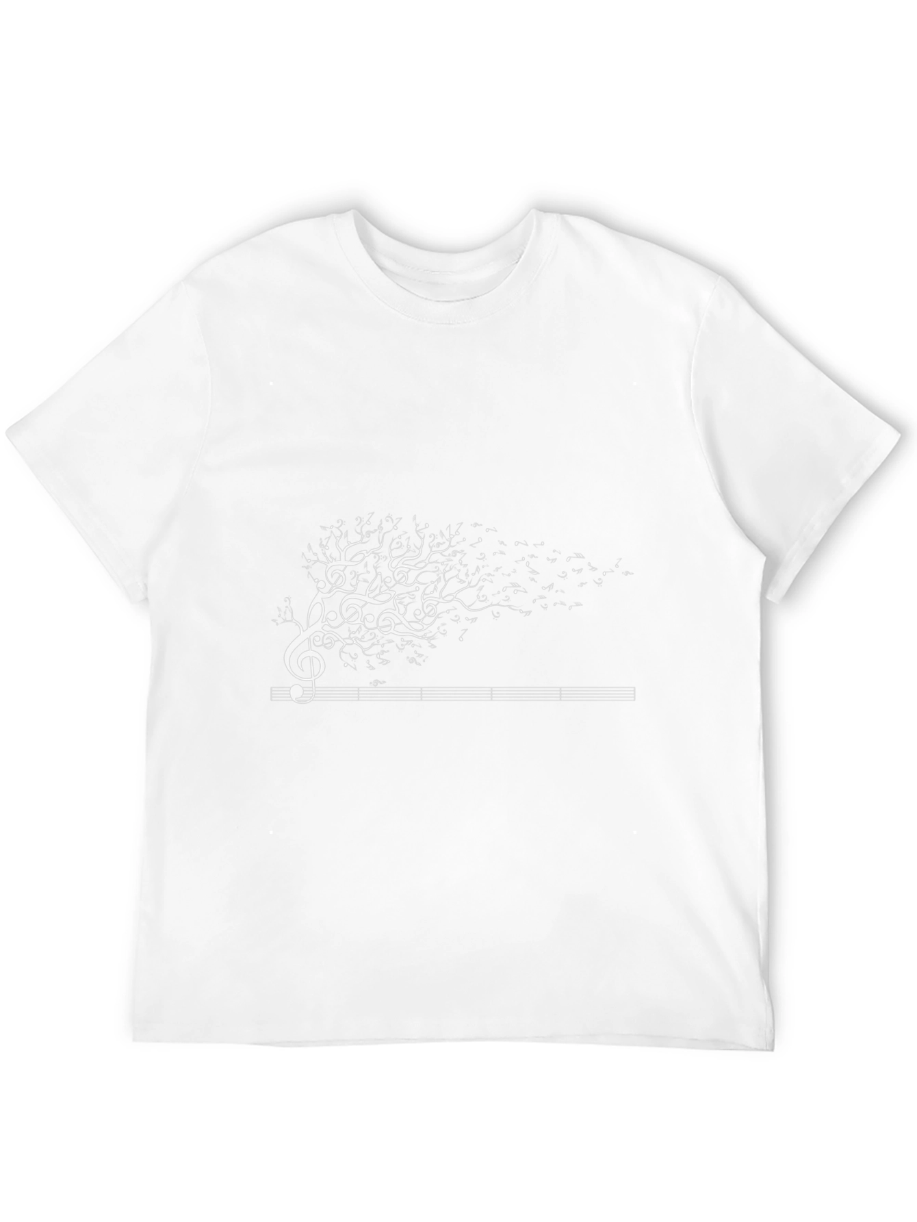 Music Tree Graphic Tee - Black Cotton T-Shirt