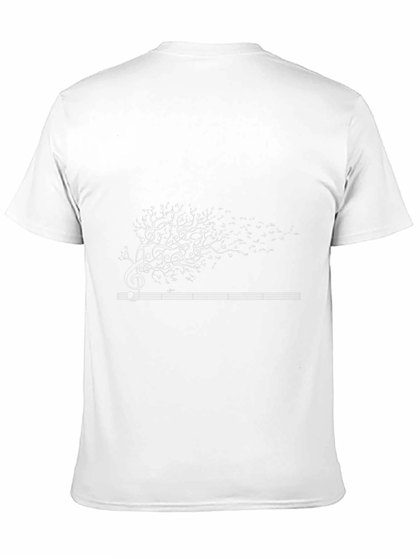Music Tree Graphic Tee - Black Cotton T-Shirt