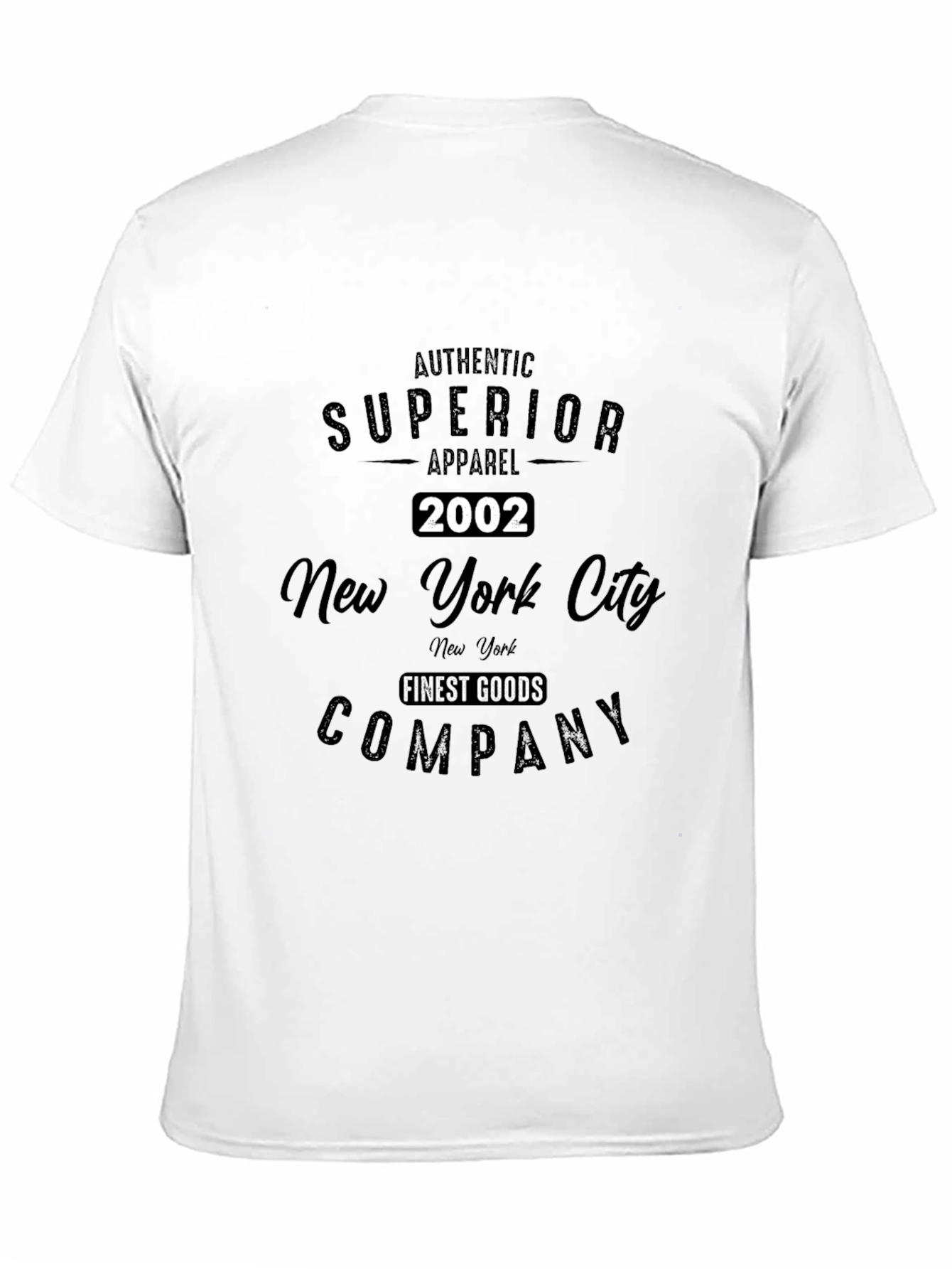 Superior Apparel 2002 Black T-Shirt