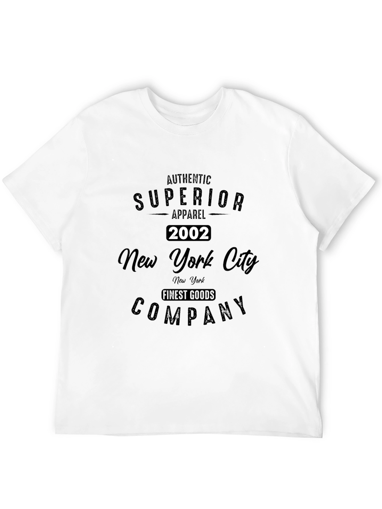 Superior Apparel 2002 Black T-Shirt